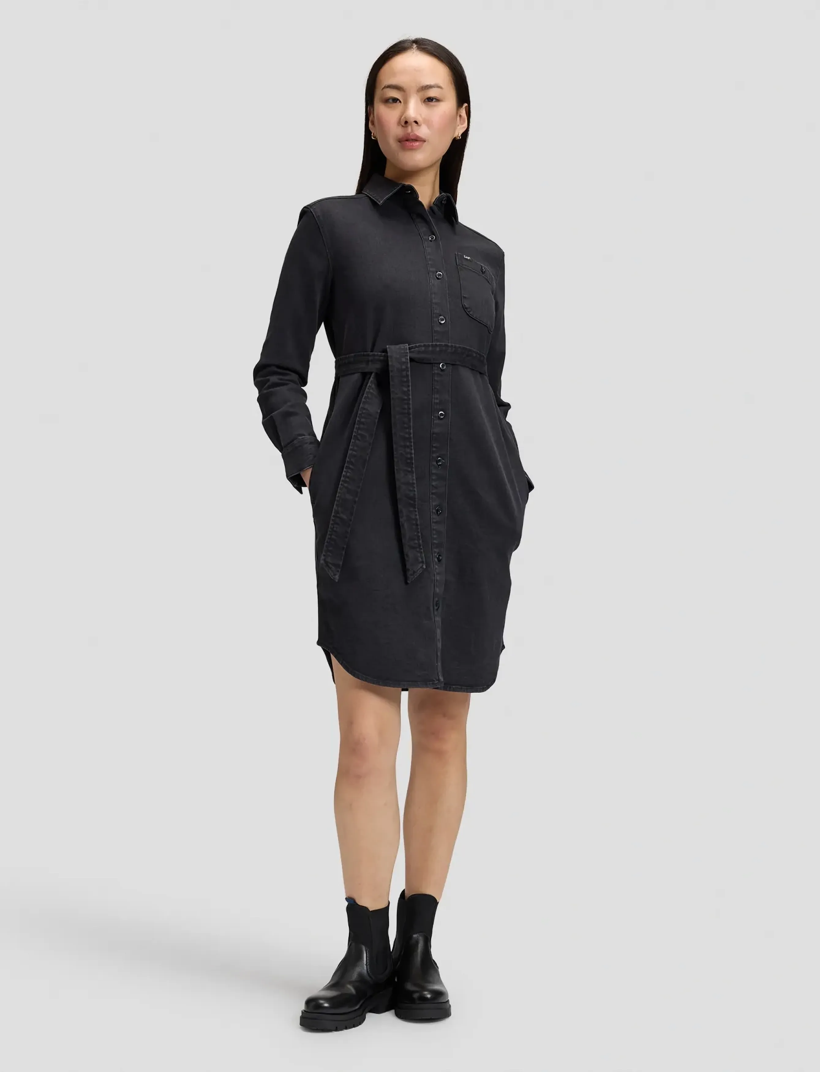 Lee Jeans - ALL PURPOSE SHIRT DRESS - dark end - 2