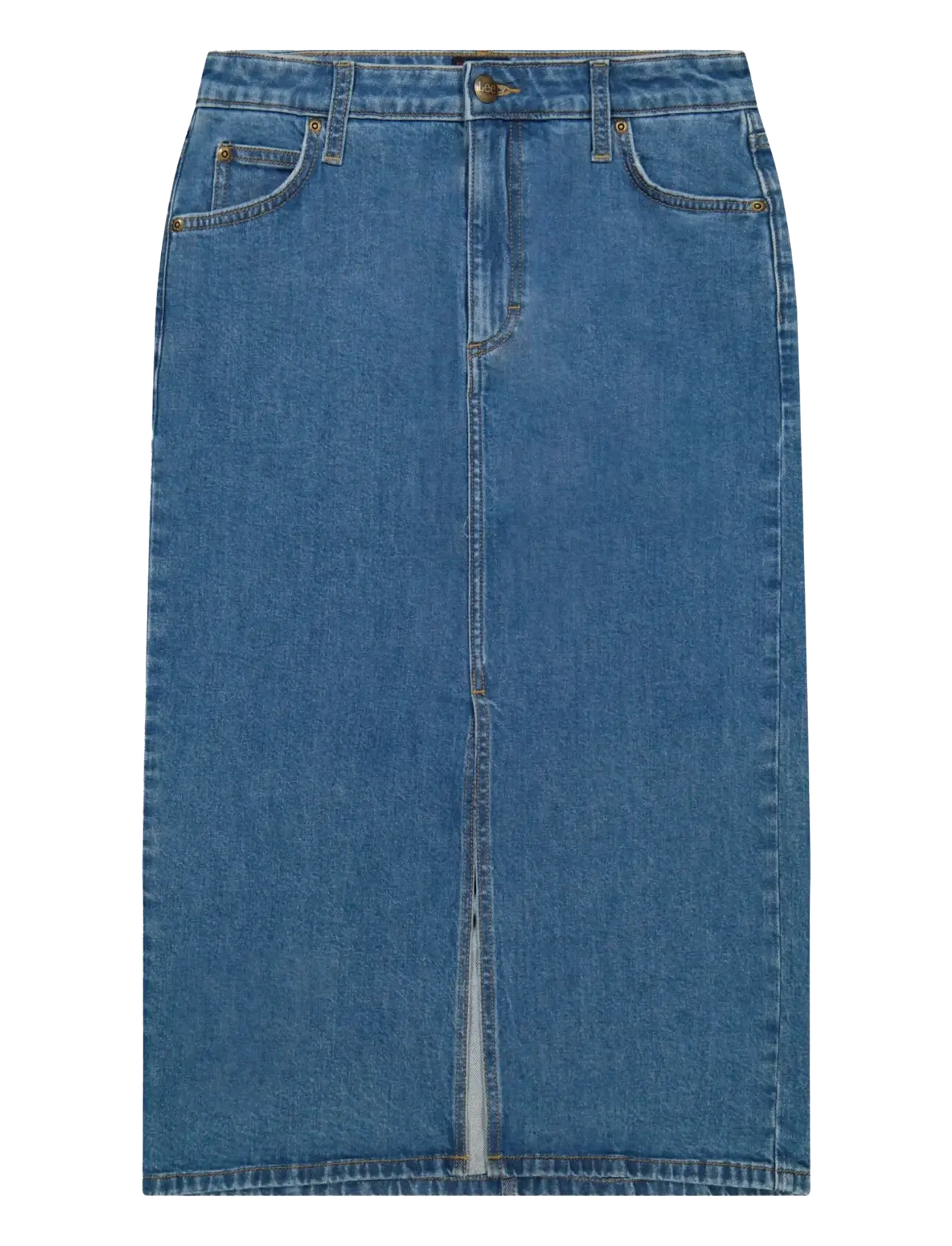 Lee Jeans LONG SKIRT - Lee Jeans - BEST IN BLUE / blue