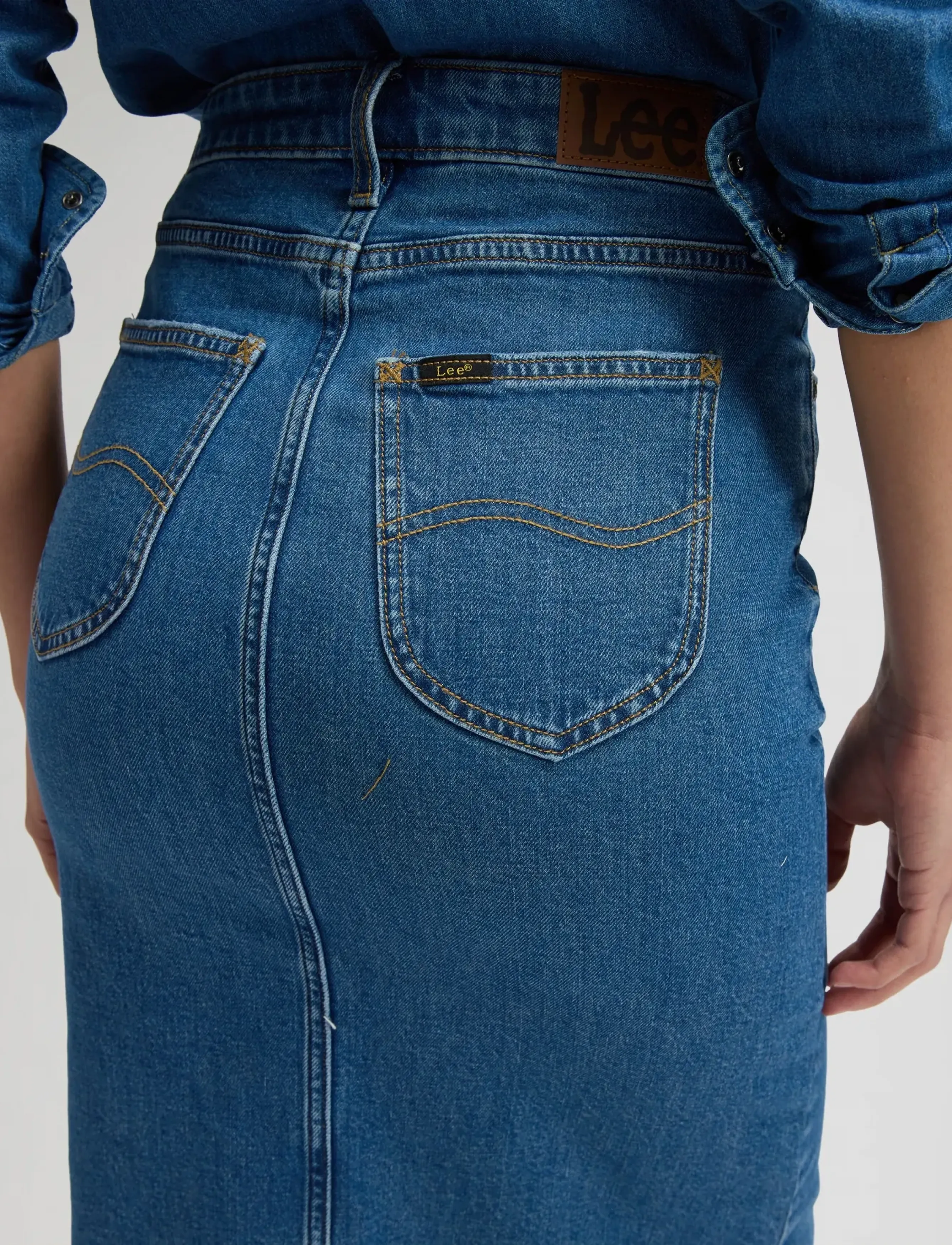 Lee Jeans - LONG SKIRT - teksaseelikud - best in blue - 5