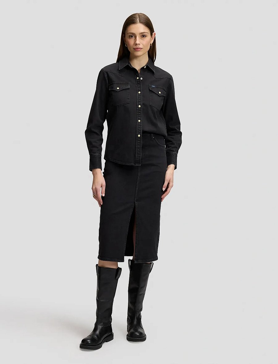 Lee Jeans - LONG SKIRT - jeanskjolar - life force - 2
