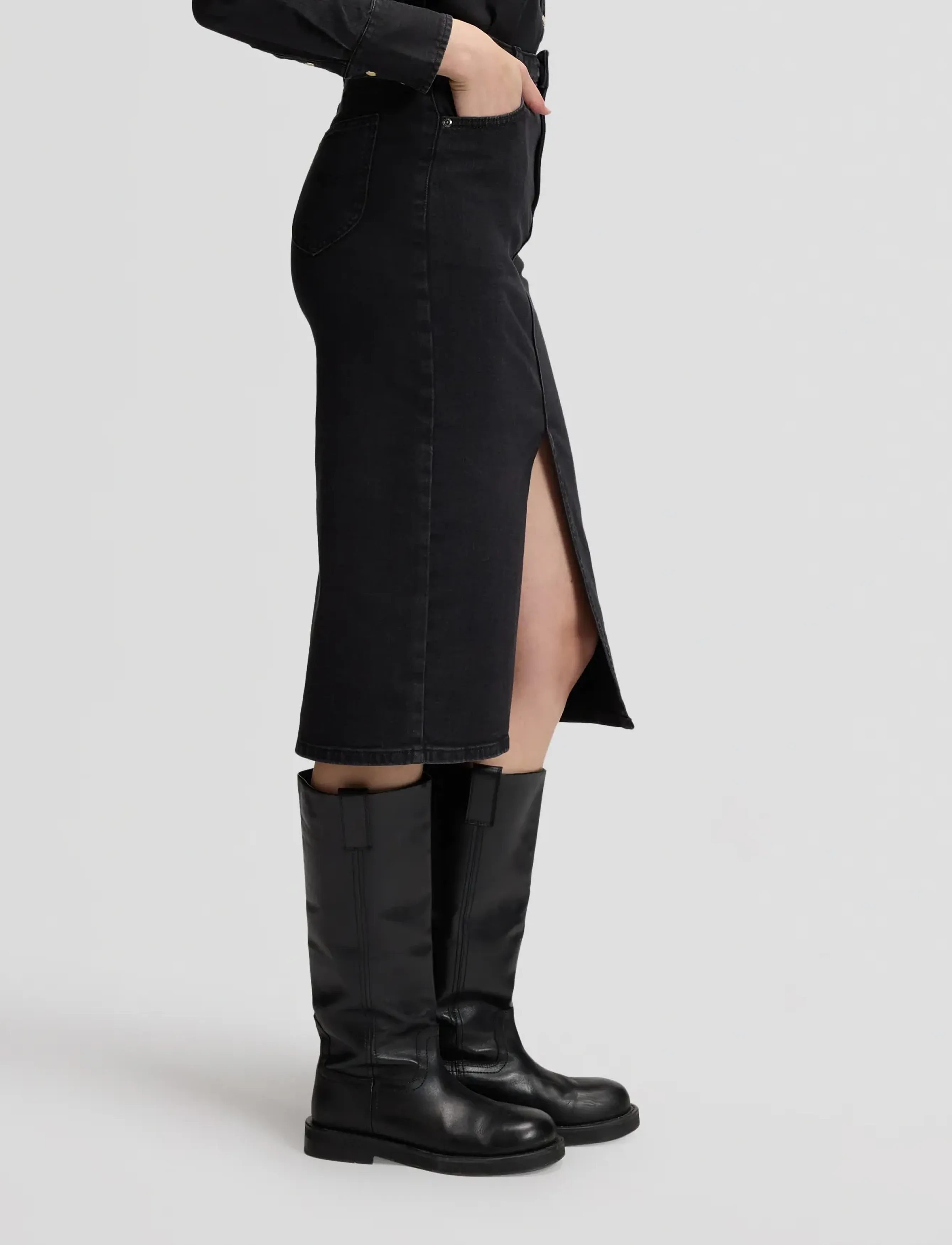 Lee Jeans - LONG SKIRT - jeanskjolar - life force - 4