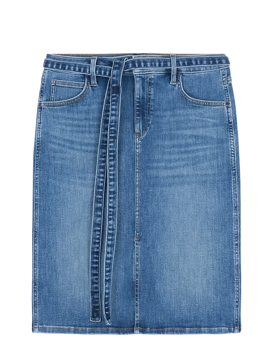 Lee Jeans - MIDI SKIRT WITH A BOW - mid twist - 1