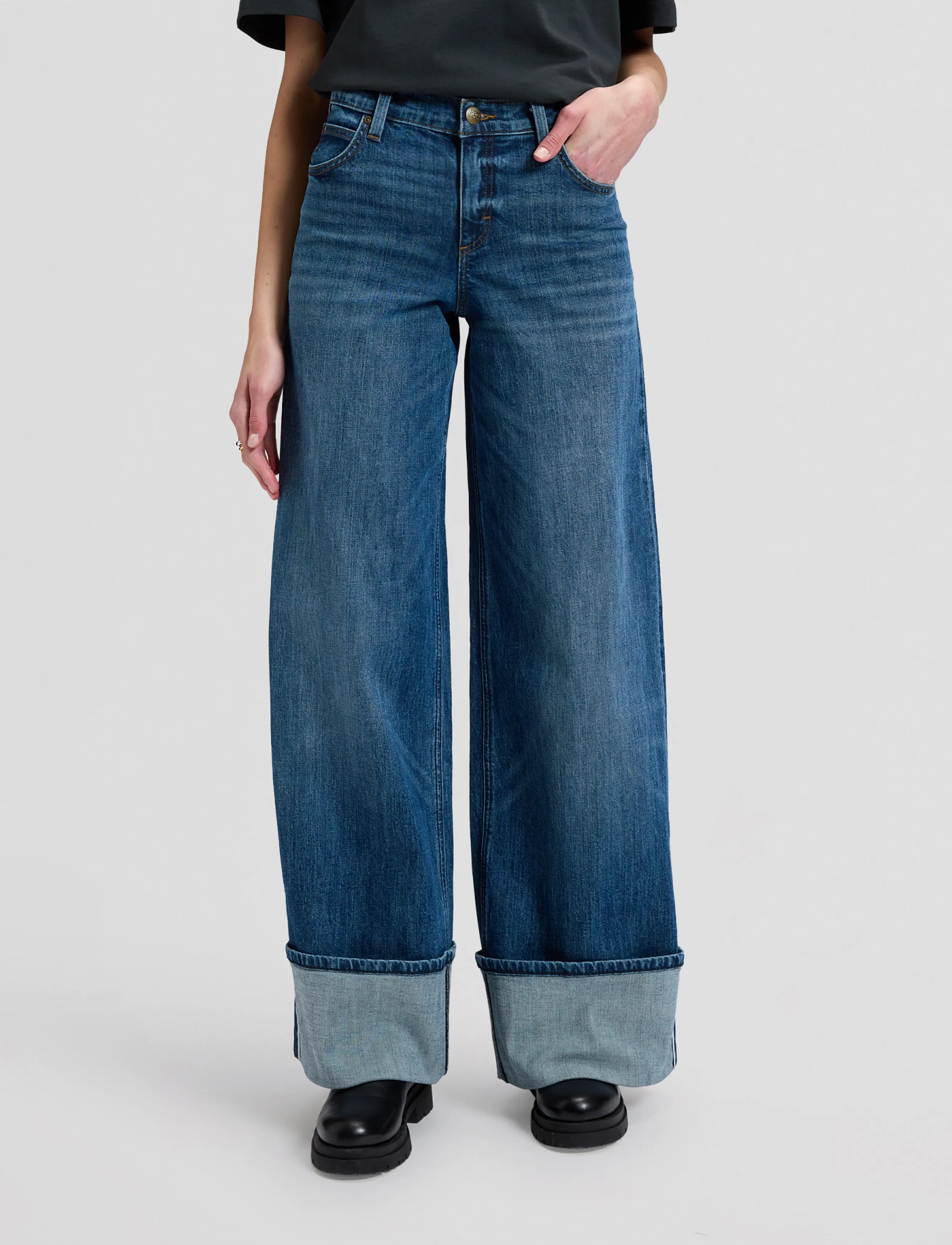 Lee Jeans - HOPE - brede jeans - best fit forward - 3