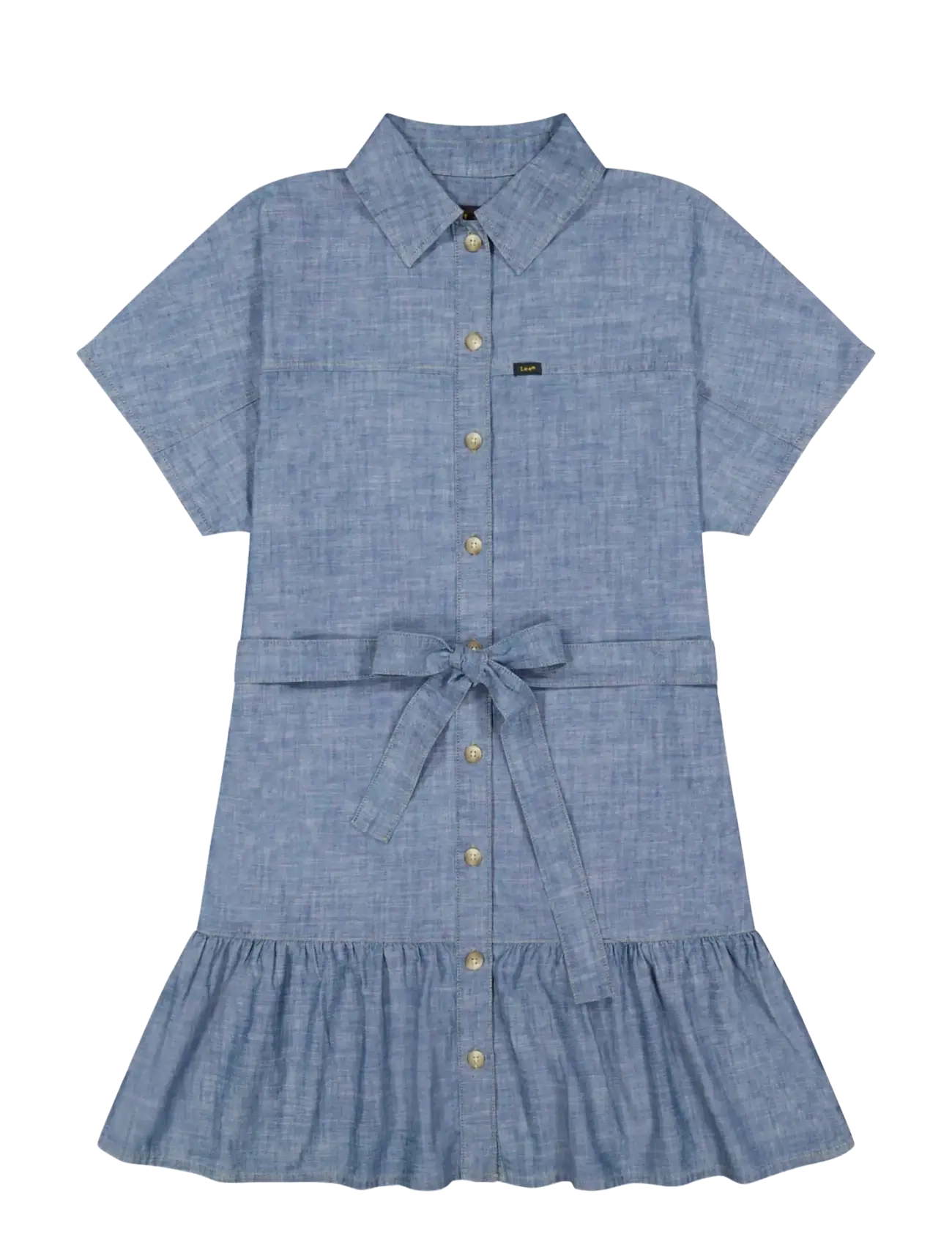 LEE JEANS Tiered Kleid Blau - Lx00 - Damen