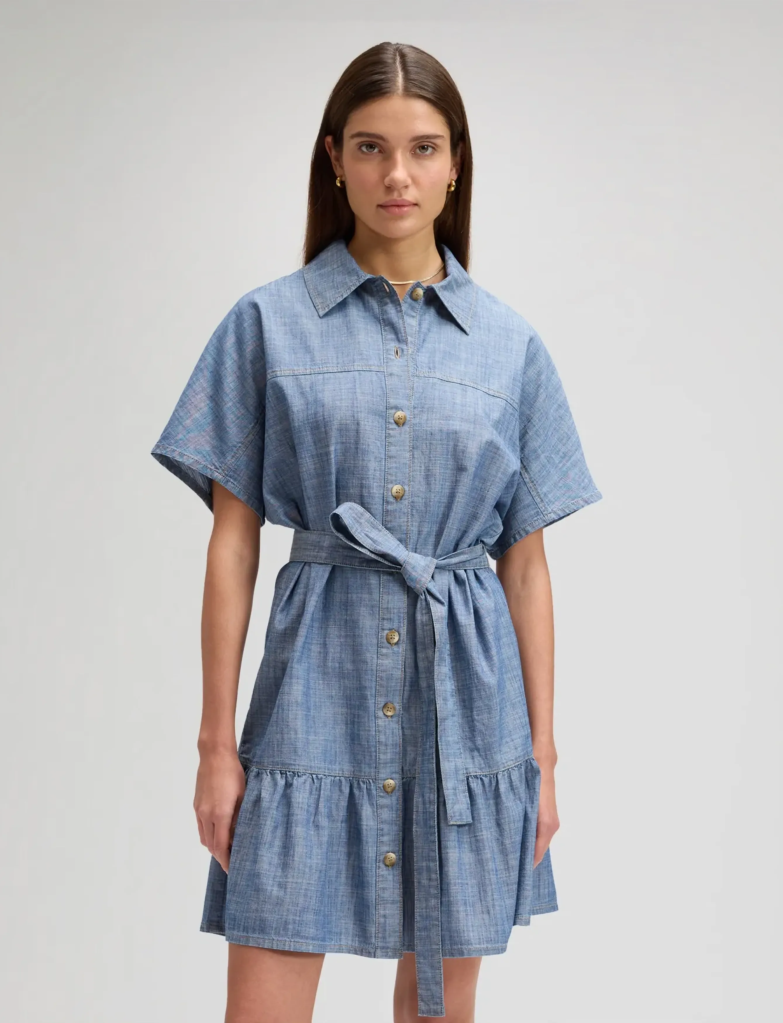 Lee Jeans TIERED DRESS - Skjortklänningar - INDIGO PREP / blue
