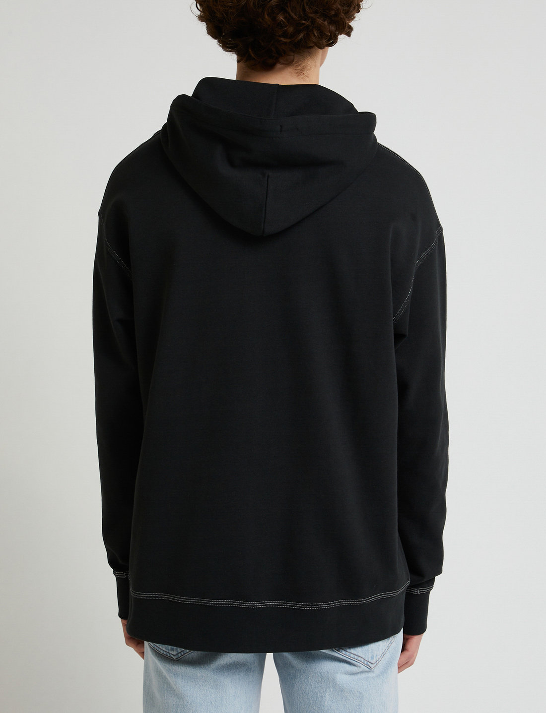 Loose 2025 black hoodie