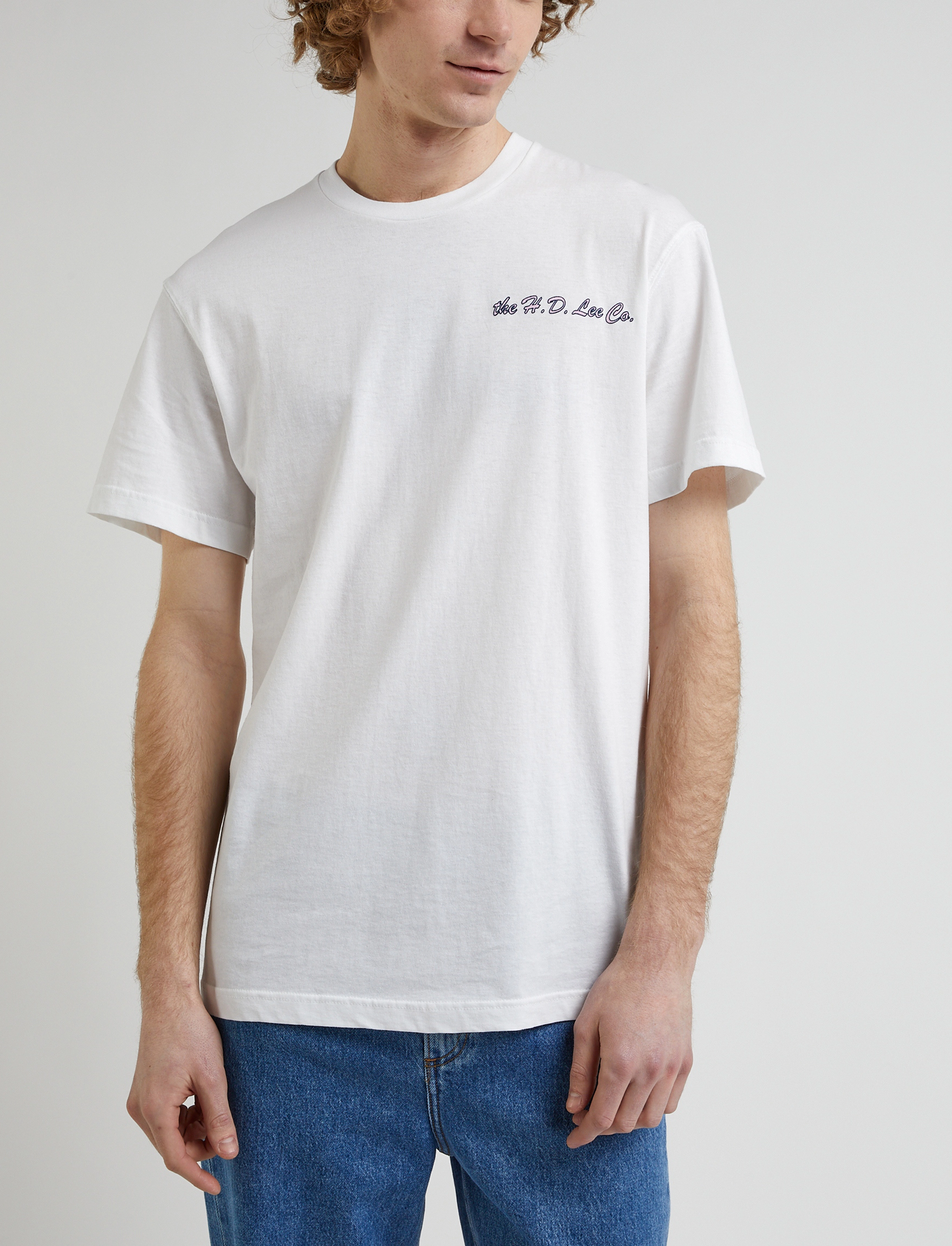 Lee Jeans - 90S RELAXED GRAPHIC TEE - bright white - 2