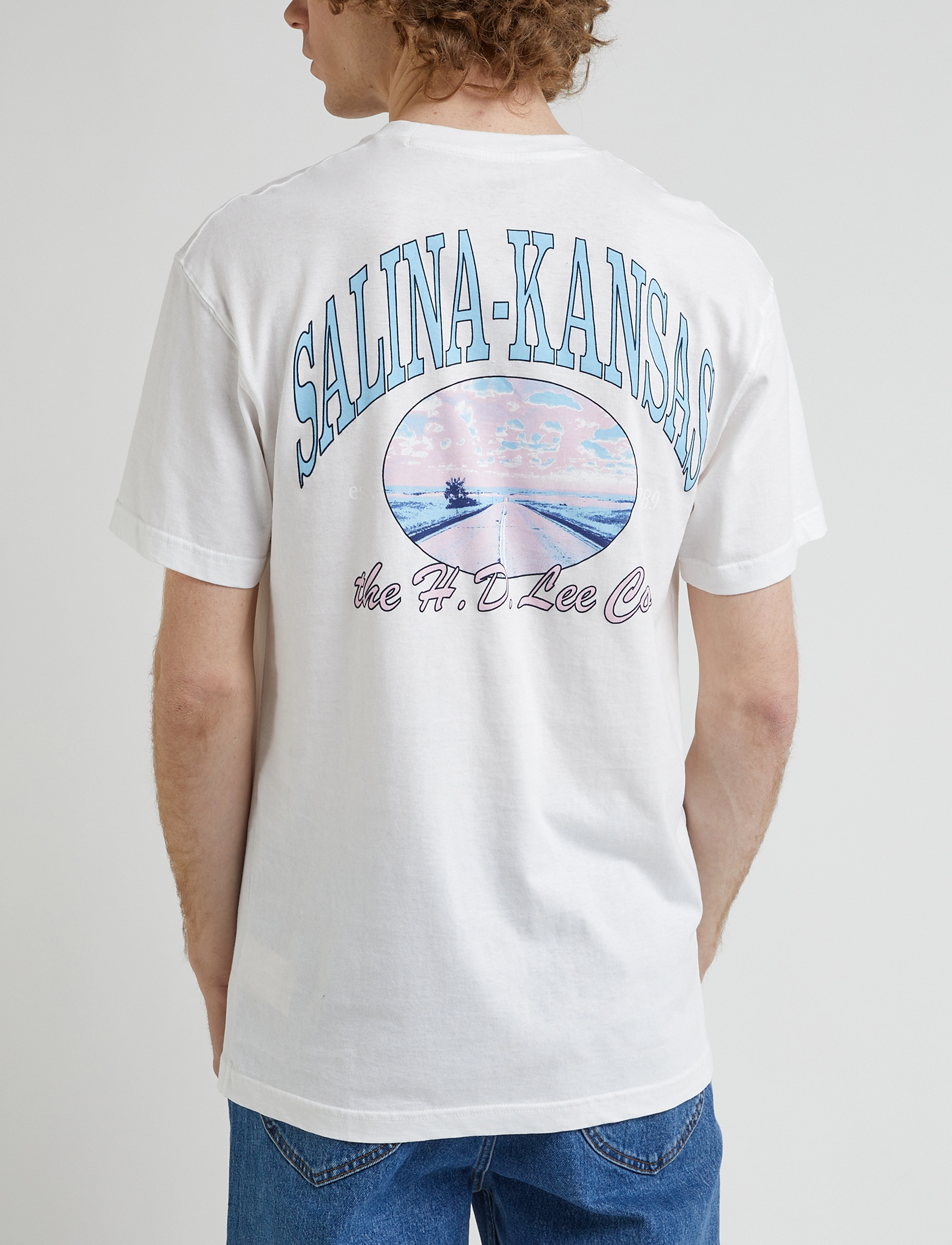 Lee Jeans - 90S RELAXED GRAPHIC TEE - bright white - 3
