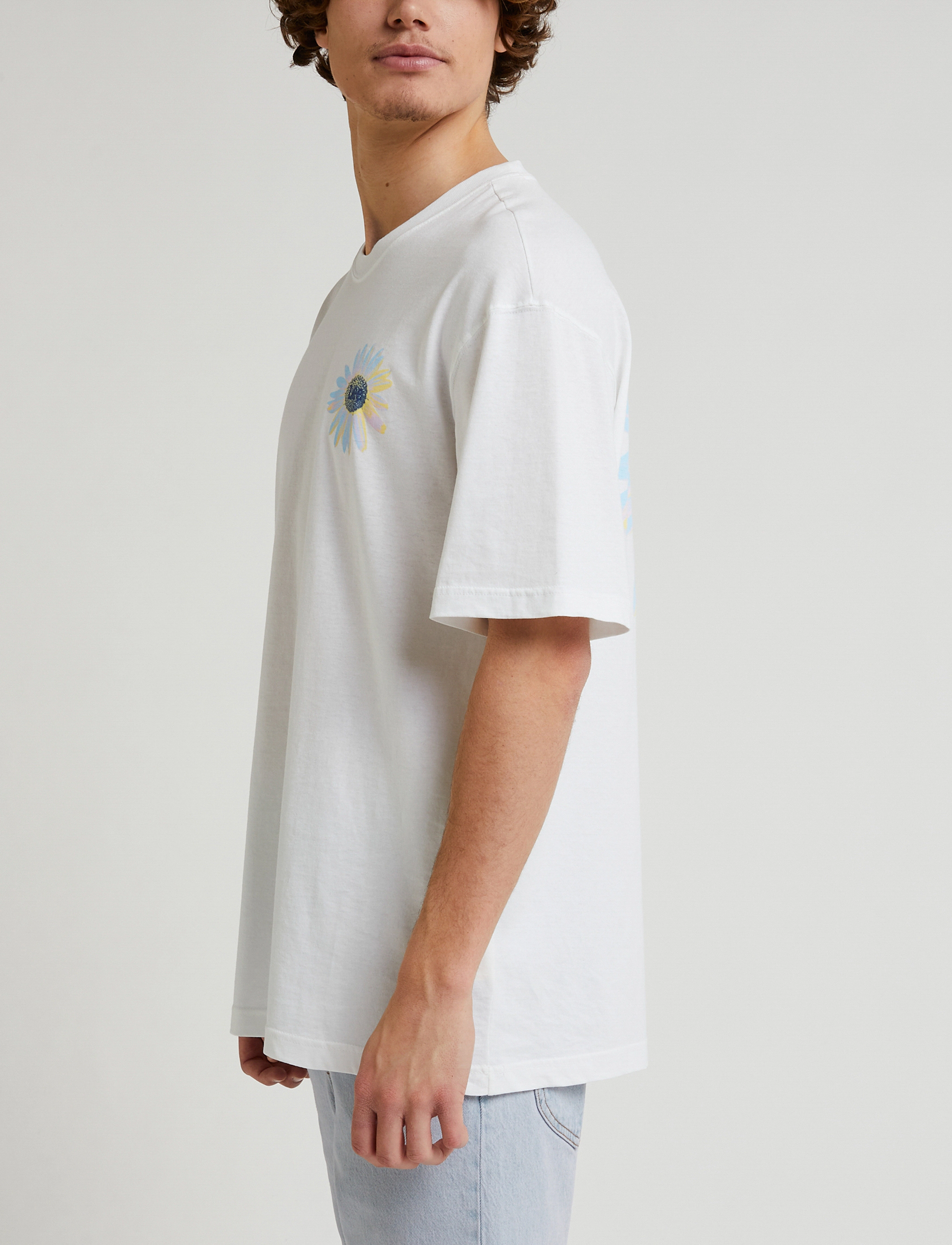 Lee Jeans - 90S LOOSE GRAPHIC TEE - bright white - 4