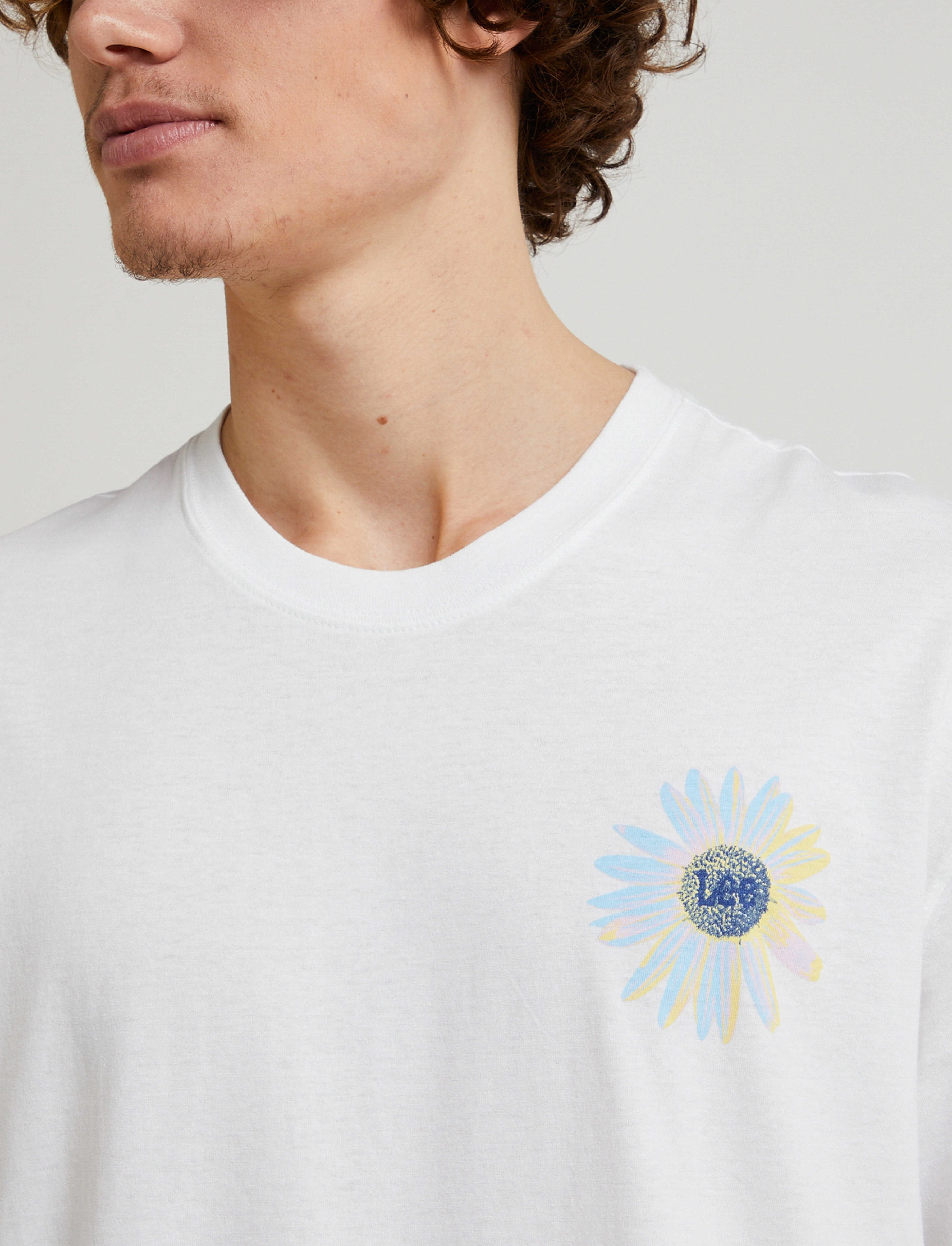 Lee Jeans - 90S LOOSE GRAPHIC TEE - bright white - 5