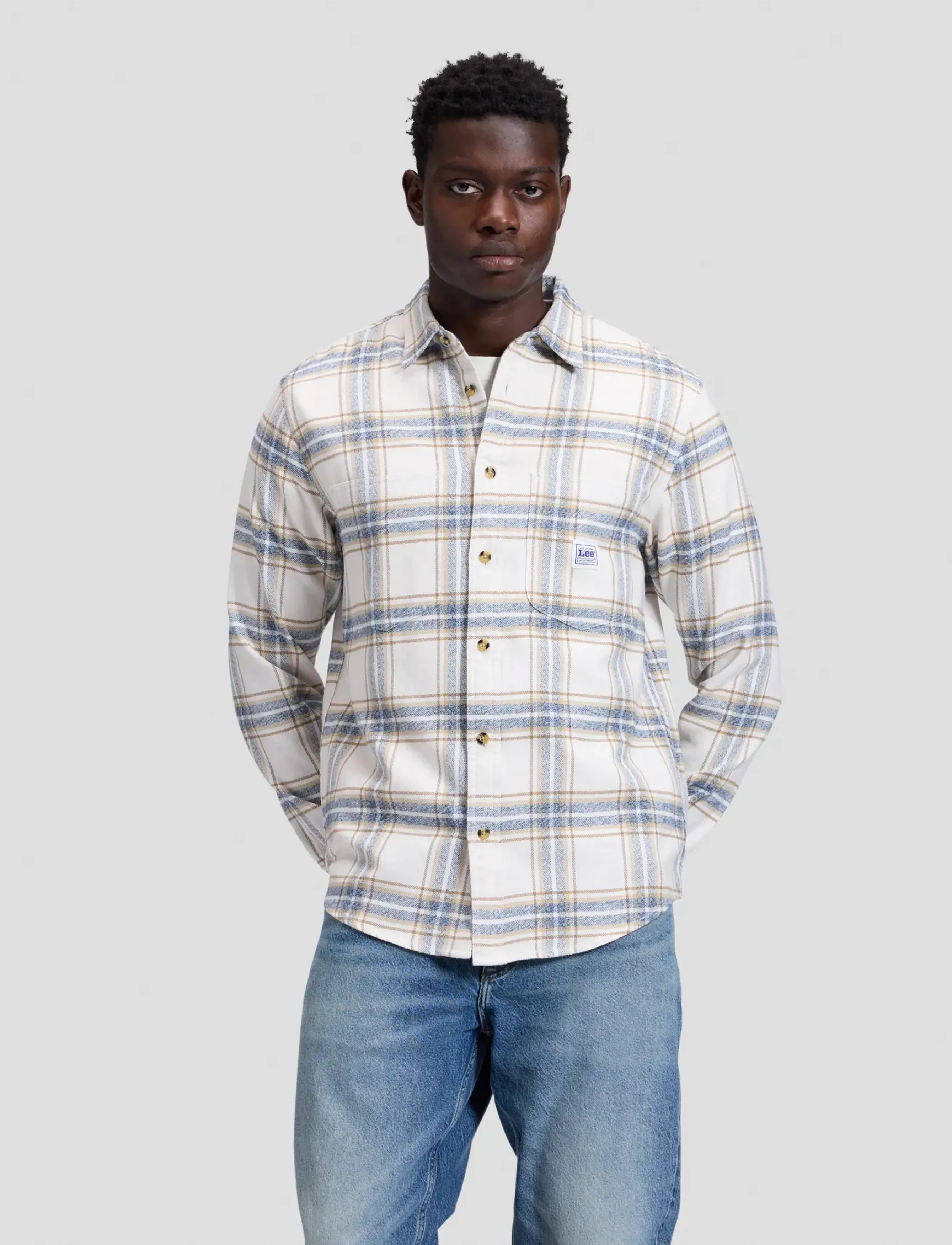 Lee Jeans WORKWEAR SHIRT 2.0 - Casual skjorter - ECRU / cream