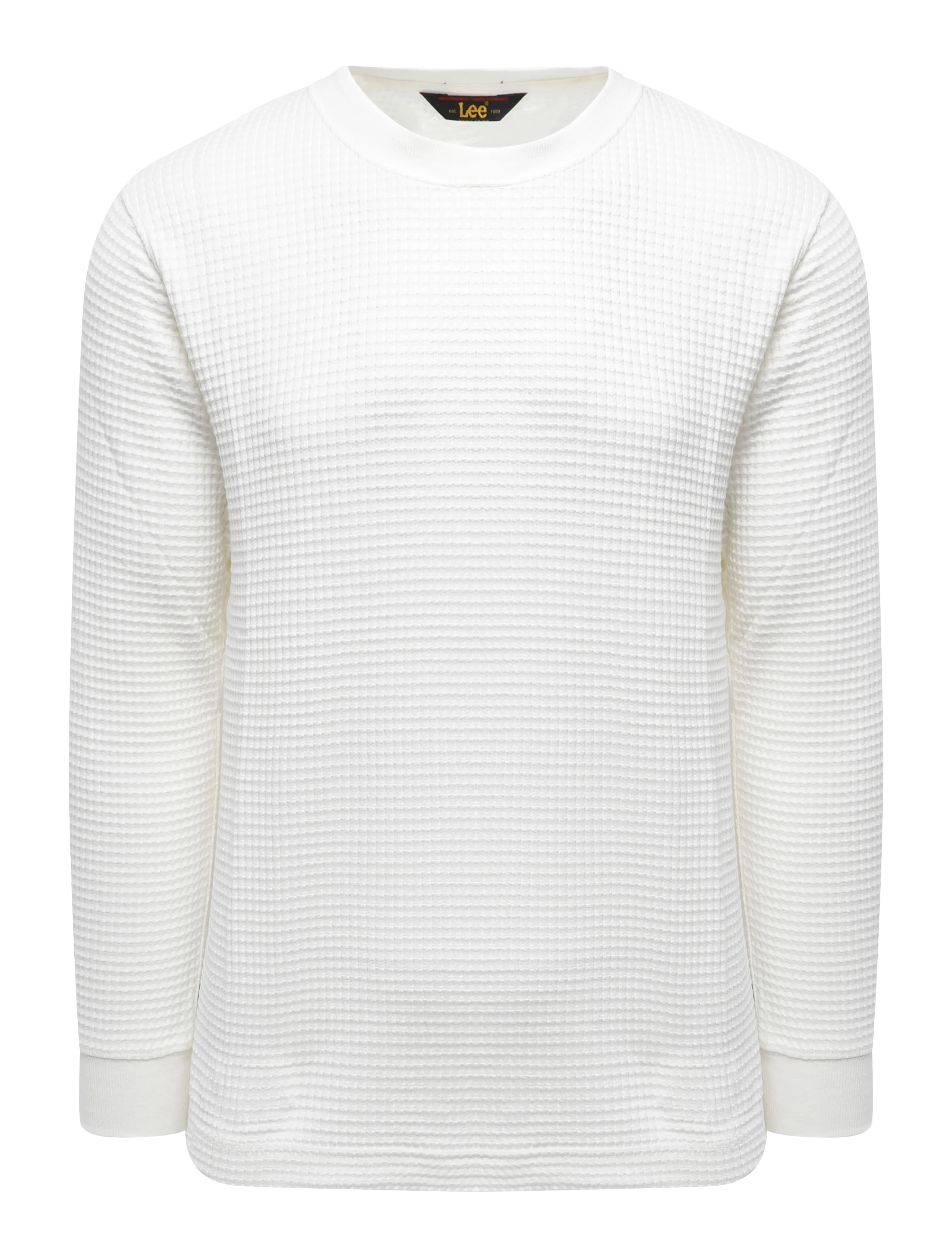 Lee Jeans - LS WAFFLE TEE - langærmede t-shirts - off white - 1