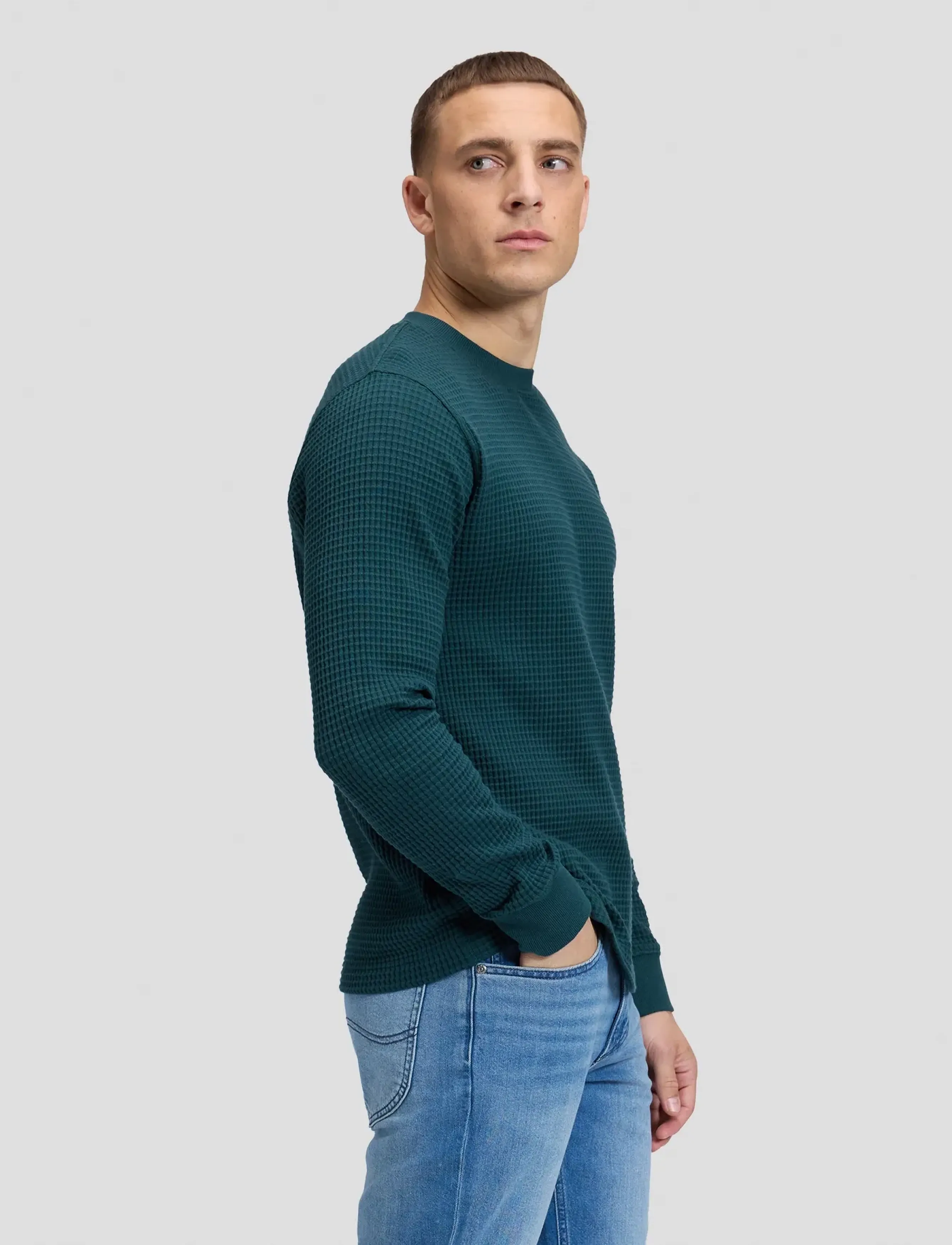 Lee Jeans - LS WAFFLE TEE - ponderosa pine - 4