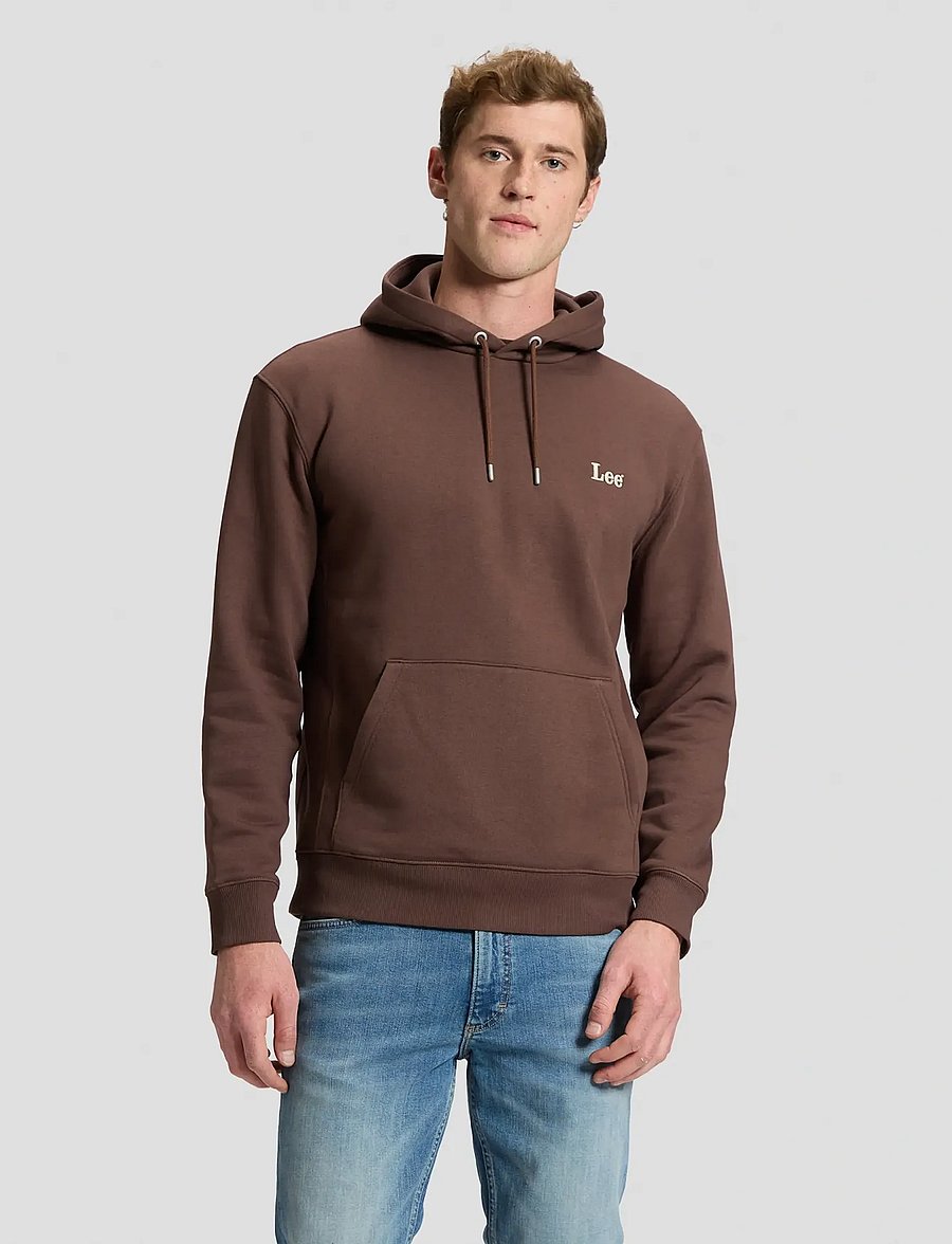 Lee Jeans - ESSENTIAL LEE HOODIE - shaved chocolate - 0