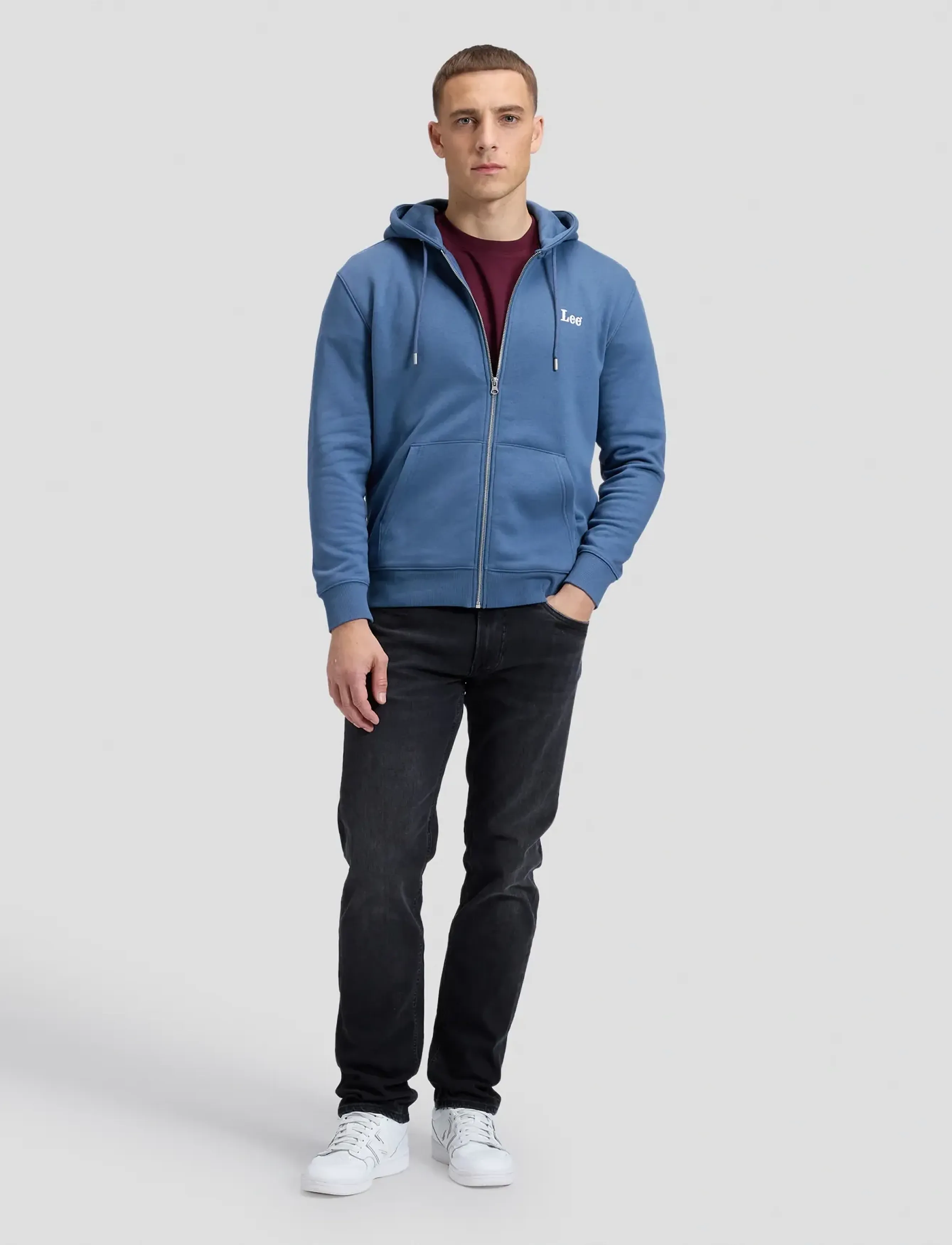 Lee Jeans - ESS LEE FULL ZIP HOODIE - bering sea - 2