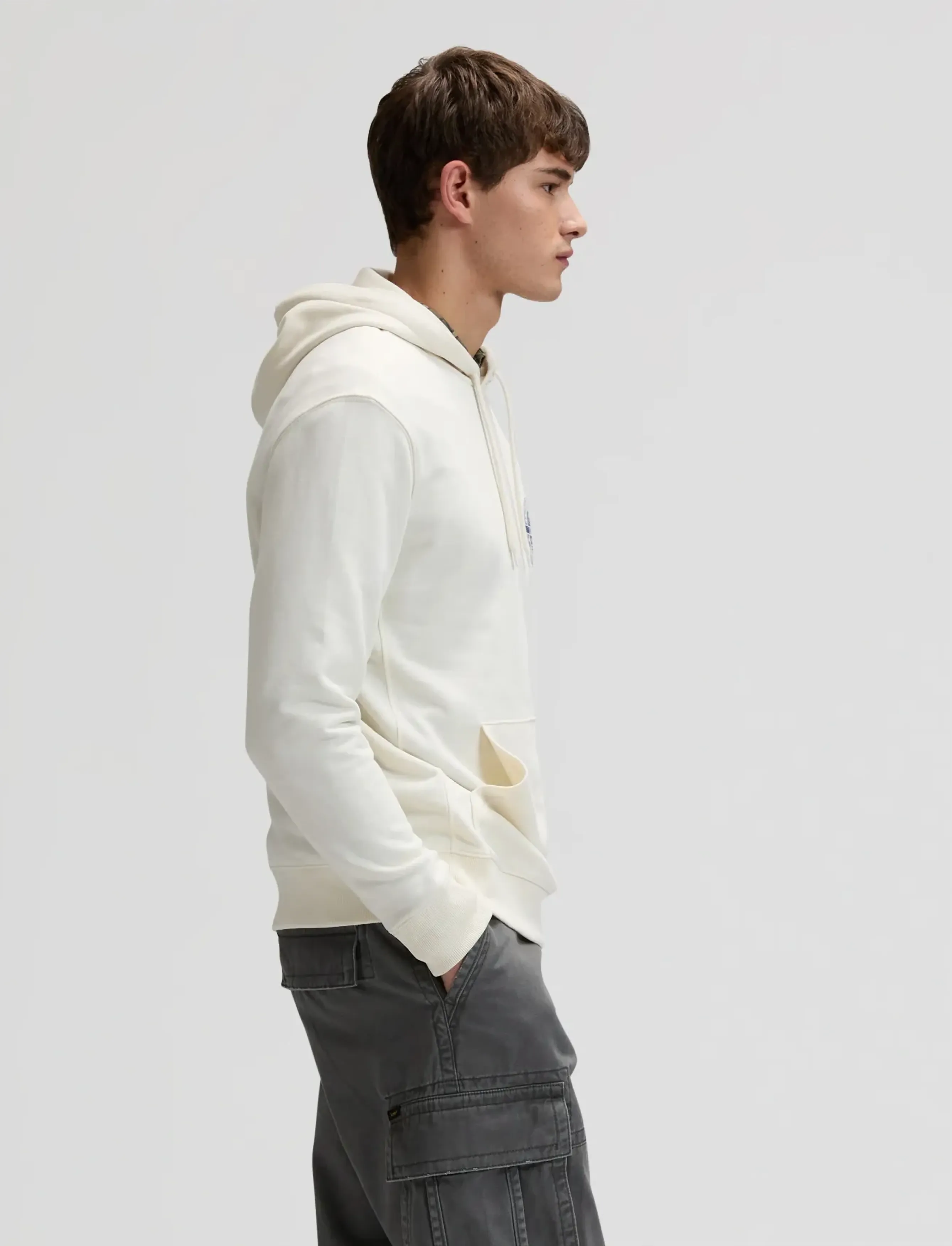 Lee Jeans - CIRCLE LEE HOODIE - sweatshirts - ecru - 4
