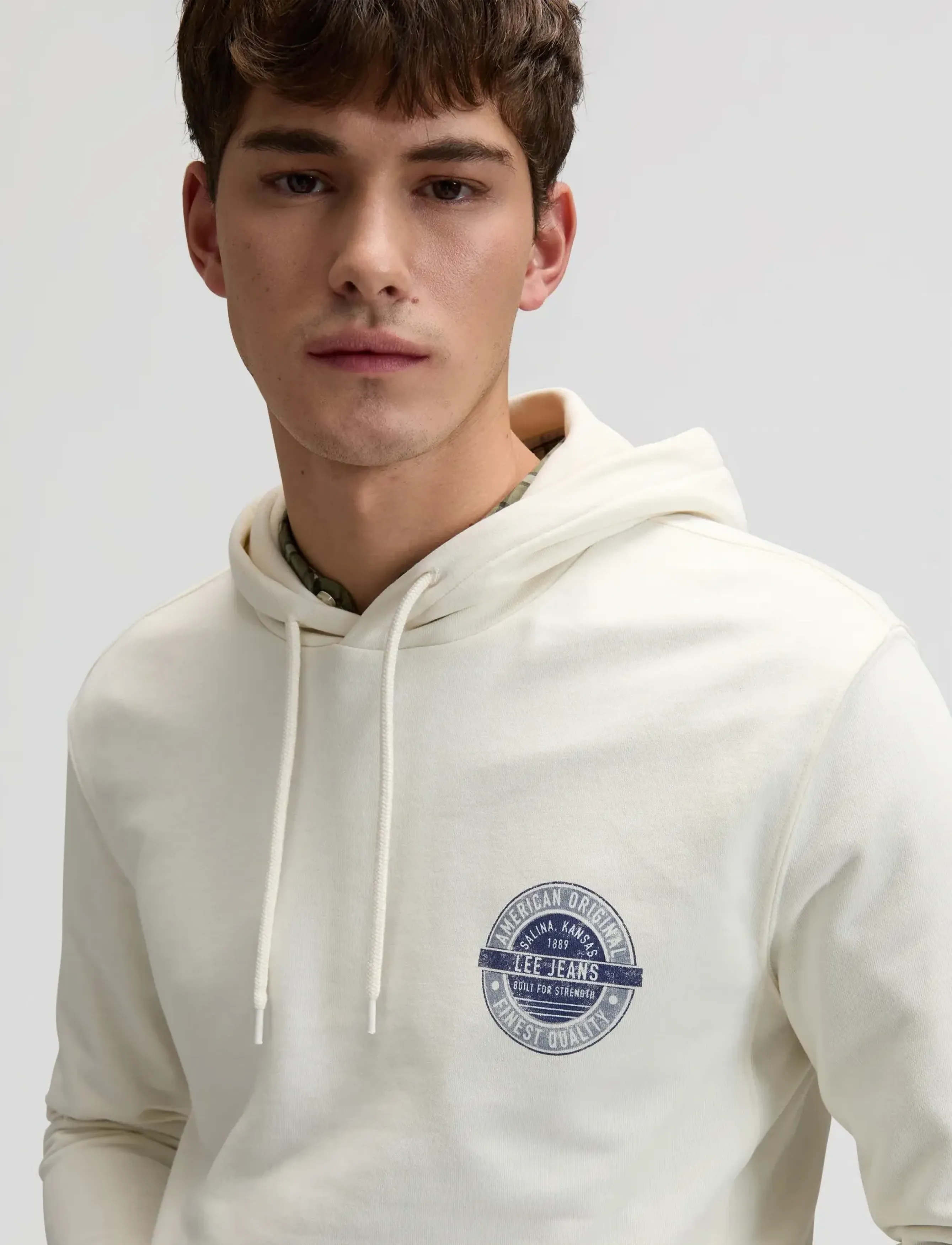 Lee Jeans - CIRCLE LEE HOODIE - sweatshirts - ecru - 5