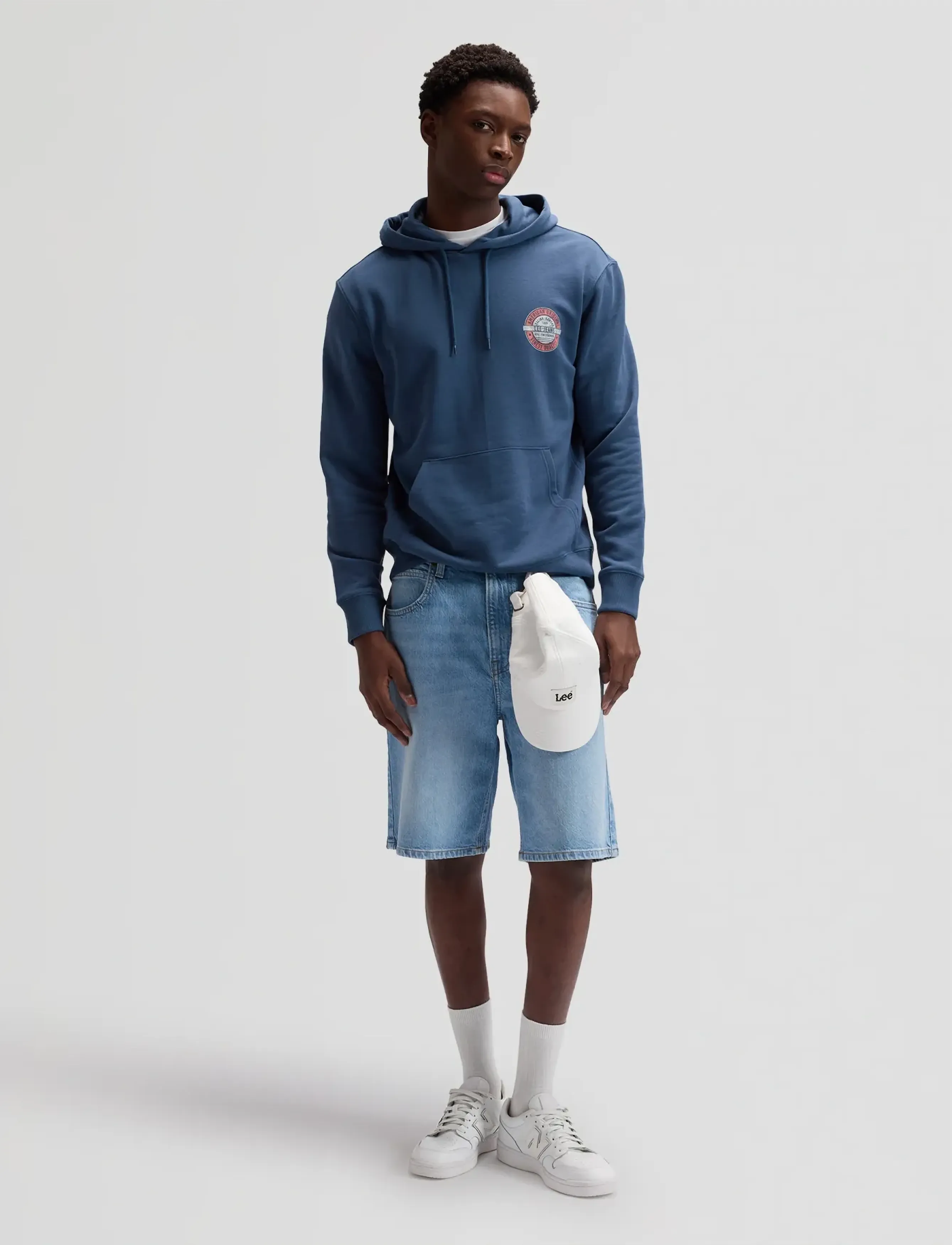 Lee Jeans - CIRCLE LEE HOODIE - sweatshirts - orion blue - 3