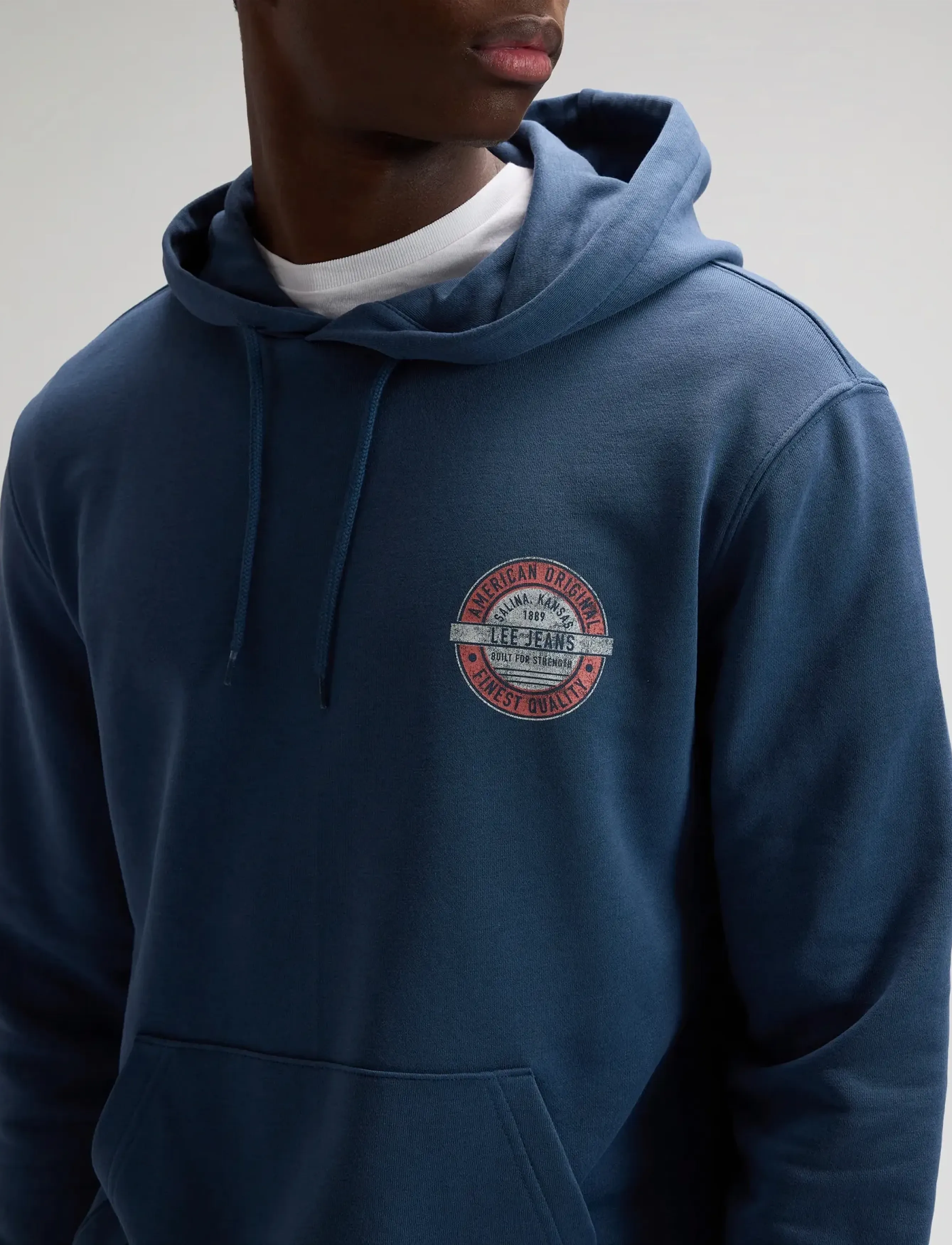 Lee Jeans - CIRCLE LEE HOODIE - sweatshirts - orion blue - 5