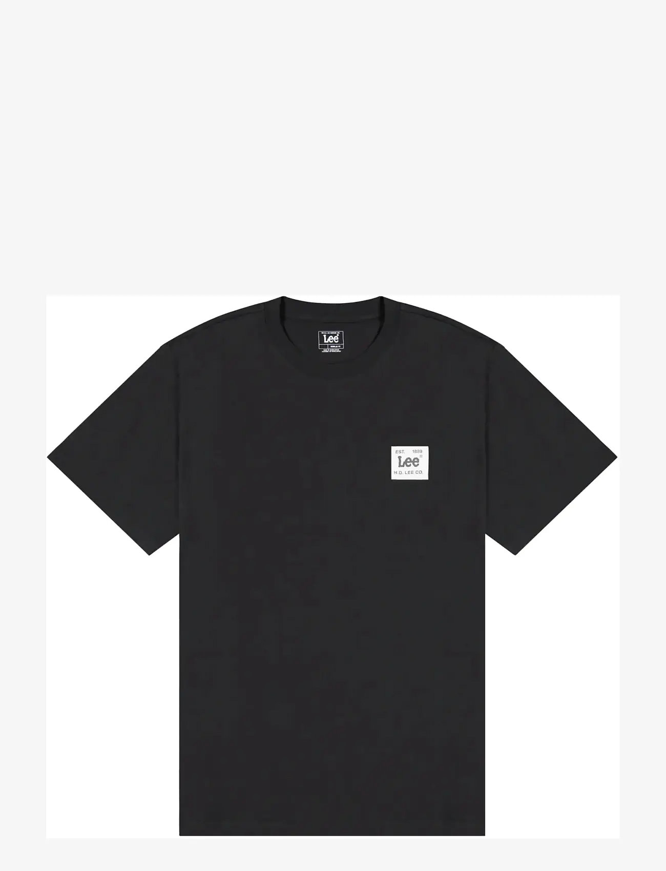 Lee Jeans - WOVEN LABEL TEE - laveste priser - black - 1