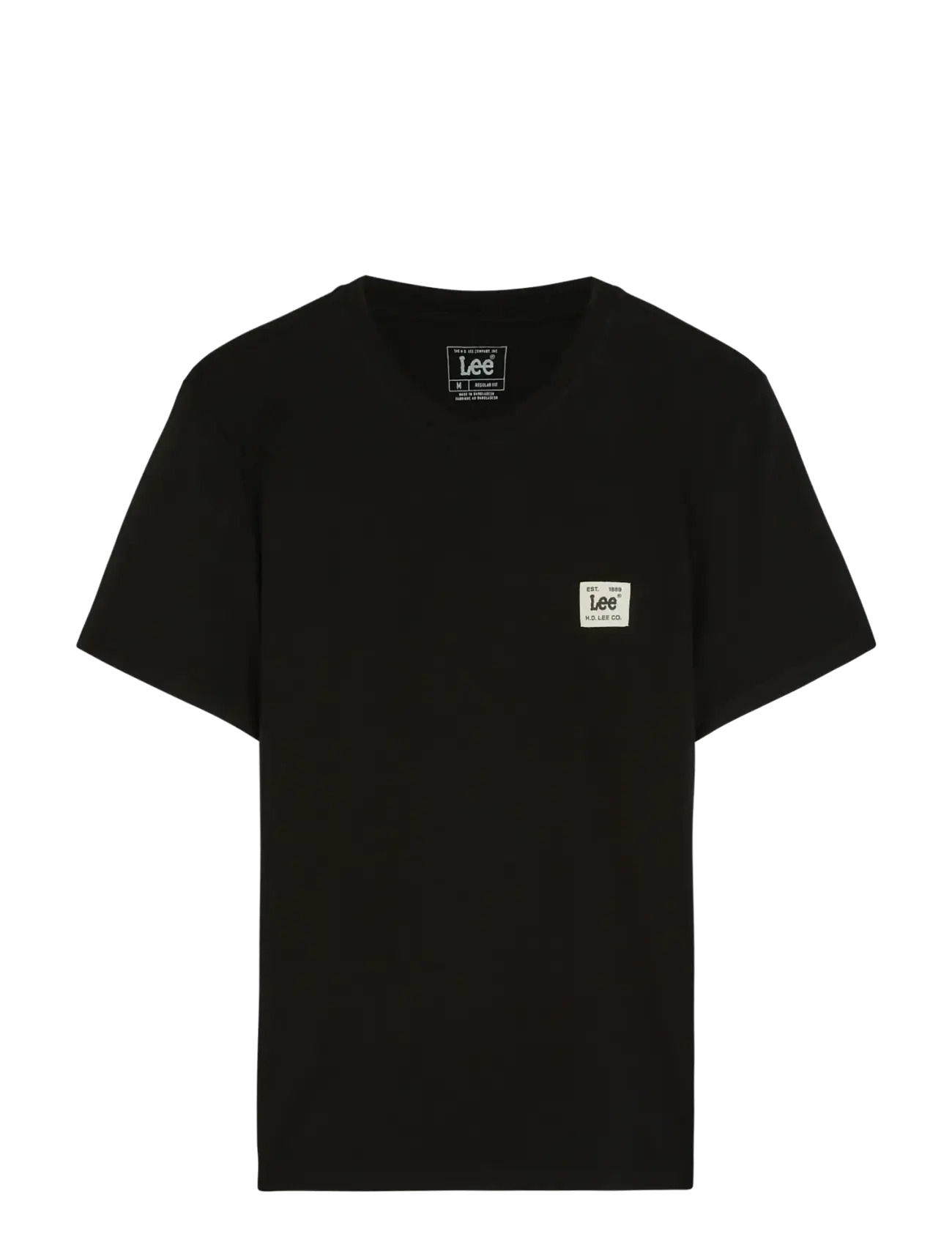 LEE JEANS Woven Label Tee Schwarz - XL - Herren