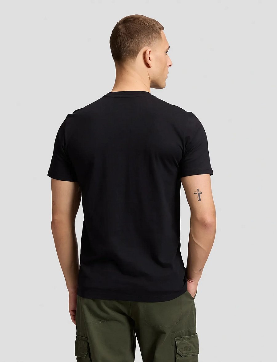 Lee Jeans - WOVEN LABEL TEE - kortærmede t-shirts - black - 2