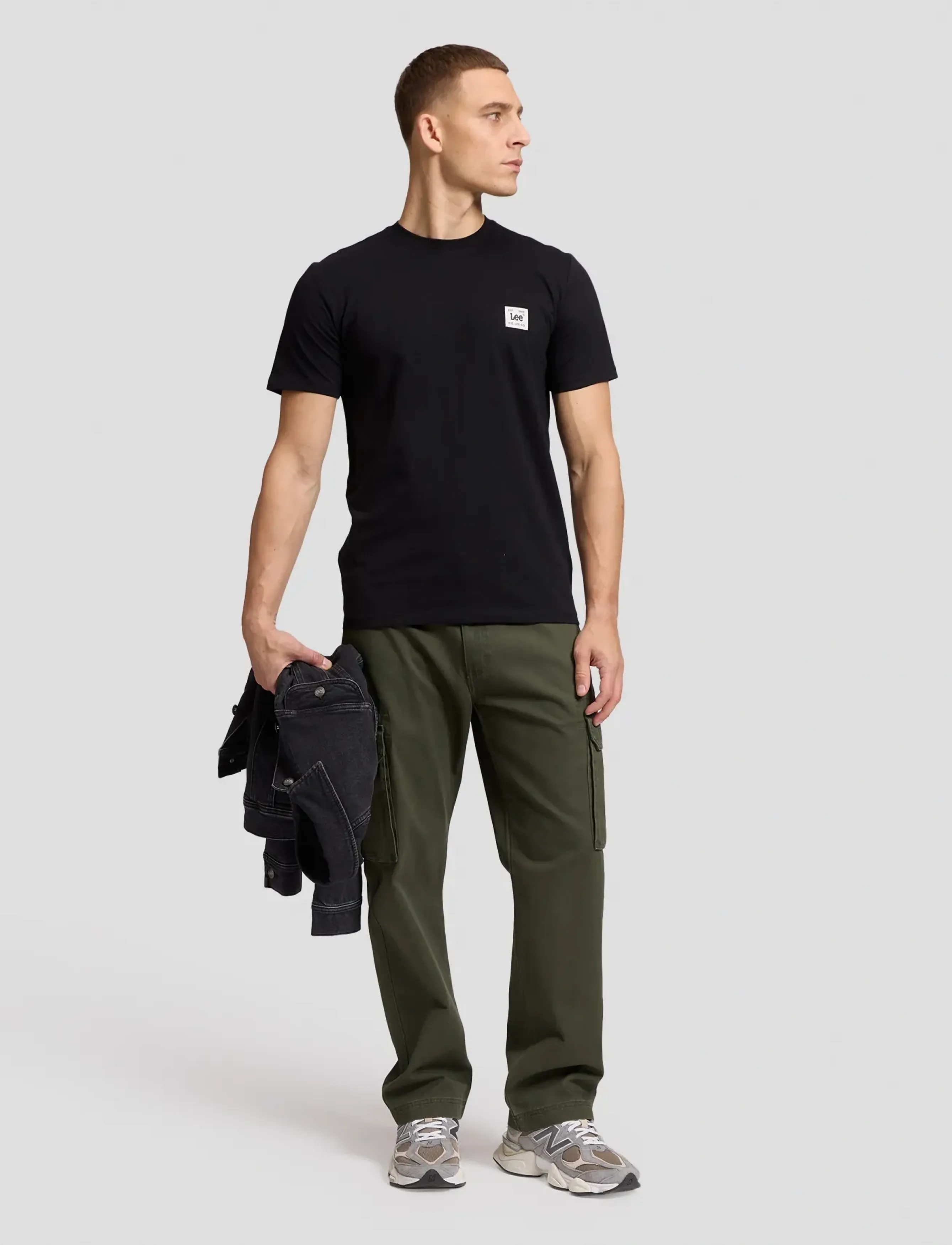 Lee Jeans - WOVEN LABEL TEE - black - 3