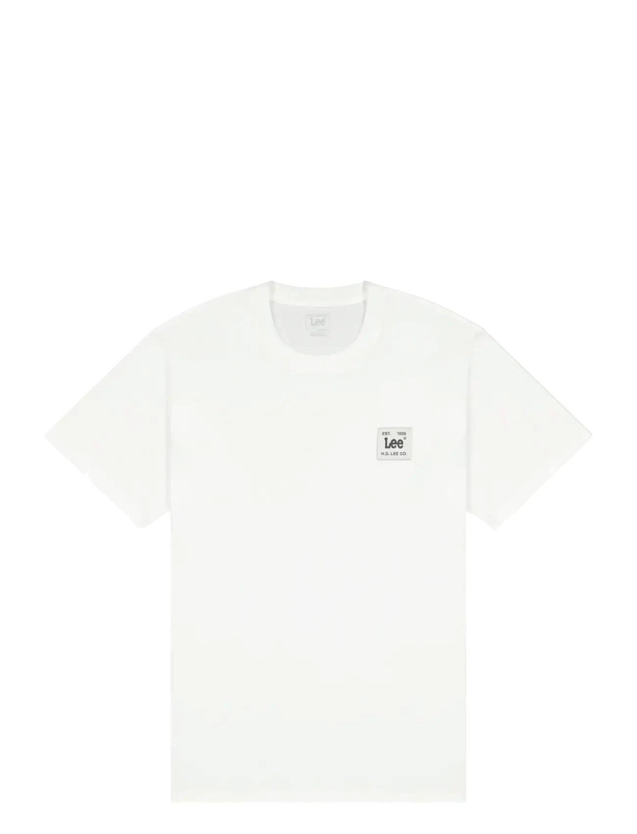 Lee Jeans WOVEN LABEL TEE - Lee Jeans - BRIGHT WHITE / white