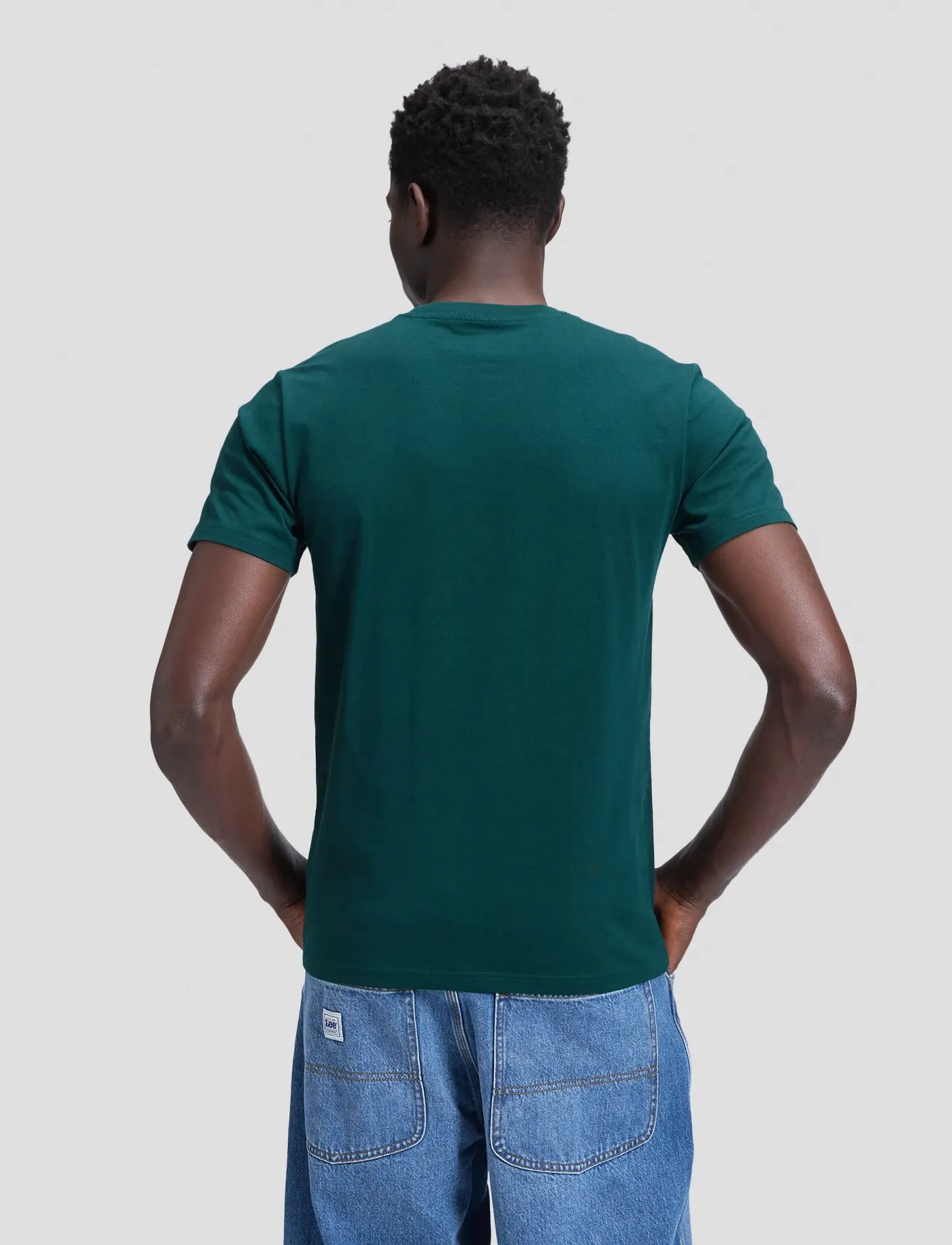 Lee Jeans - WOVEN LABEL TEE - jade forest - 2