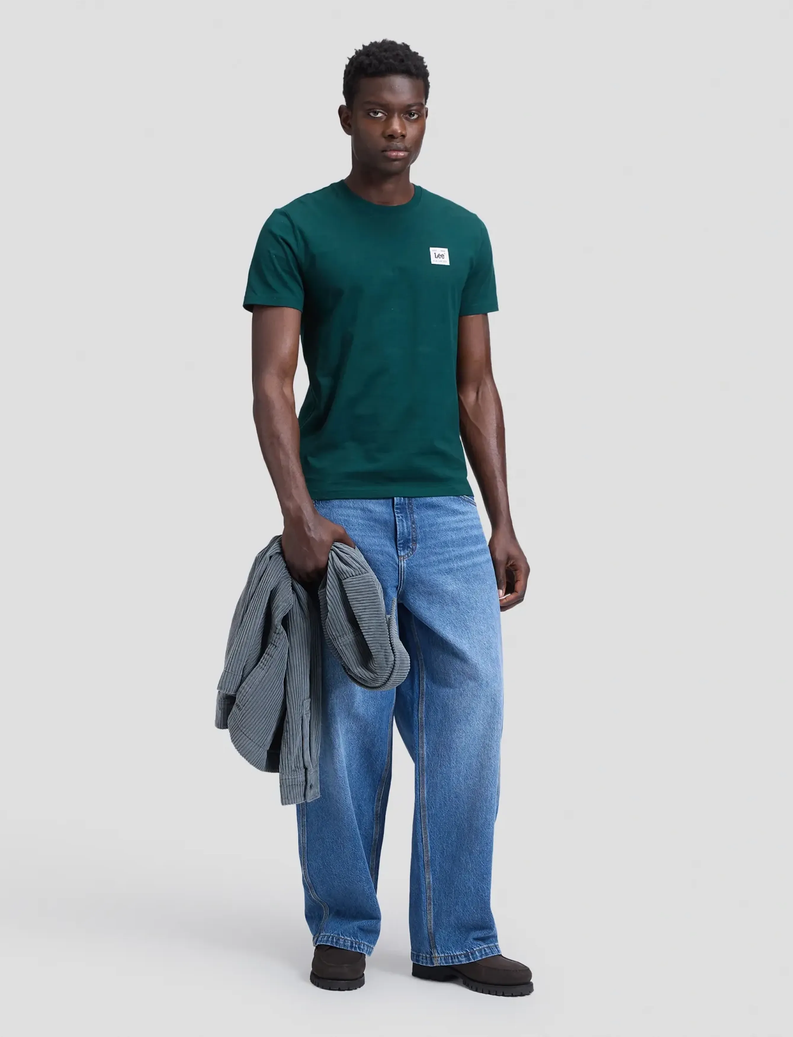 Lee Jeans - WOVEN LABEL TEE - jade forest - 3