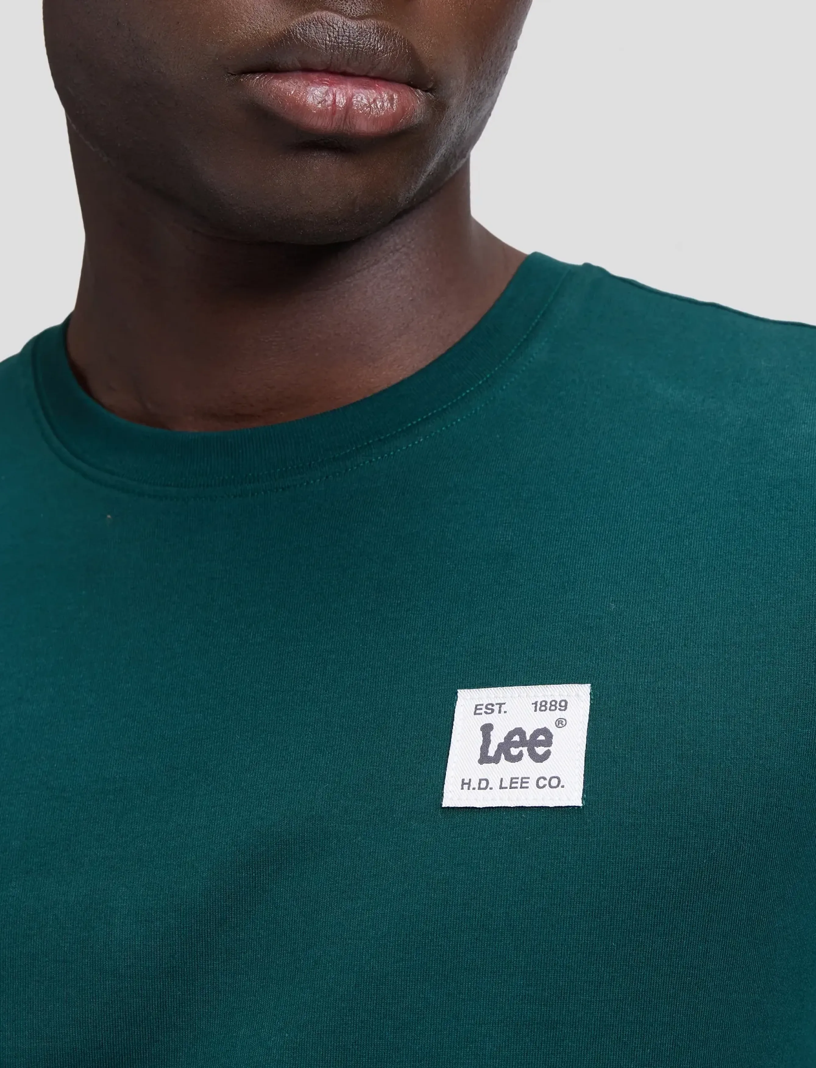 Lee Jeans - WOVEN LABEL TEE - jade forest - 5