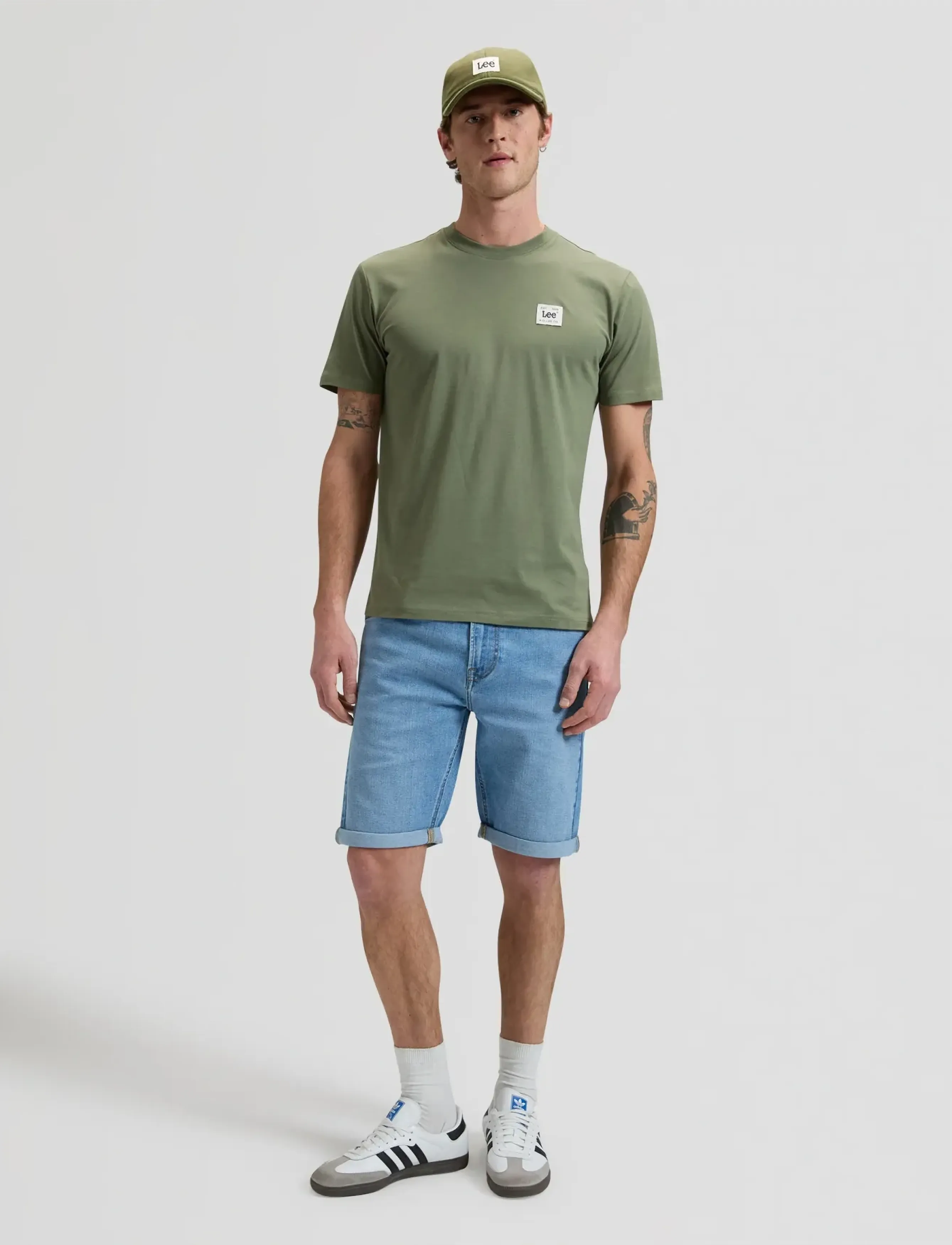 Lee Jeans - WOVEN LABEL TEE - laveste priser - mercantile green - 3