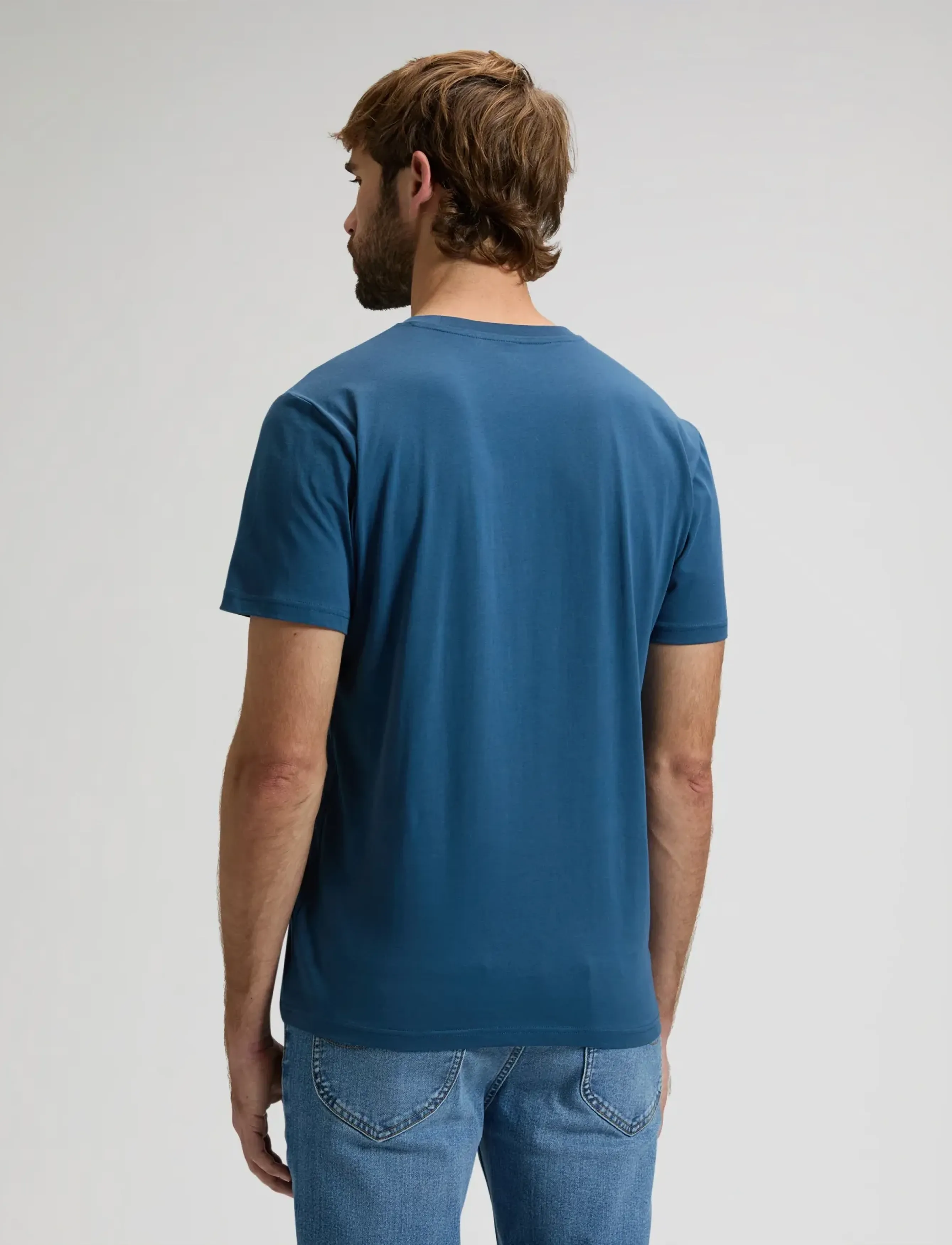 Lee Jeans - WOVEN LABEL TEE - lowest prices - orion blue - 2