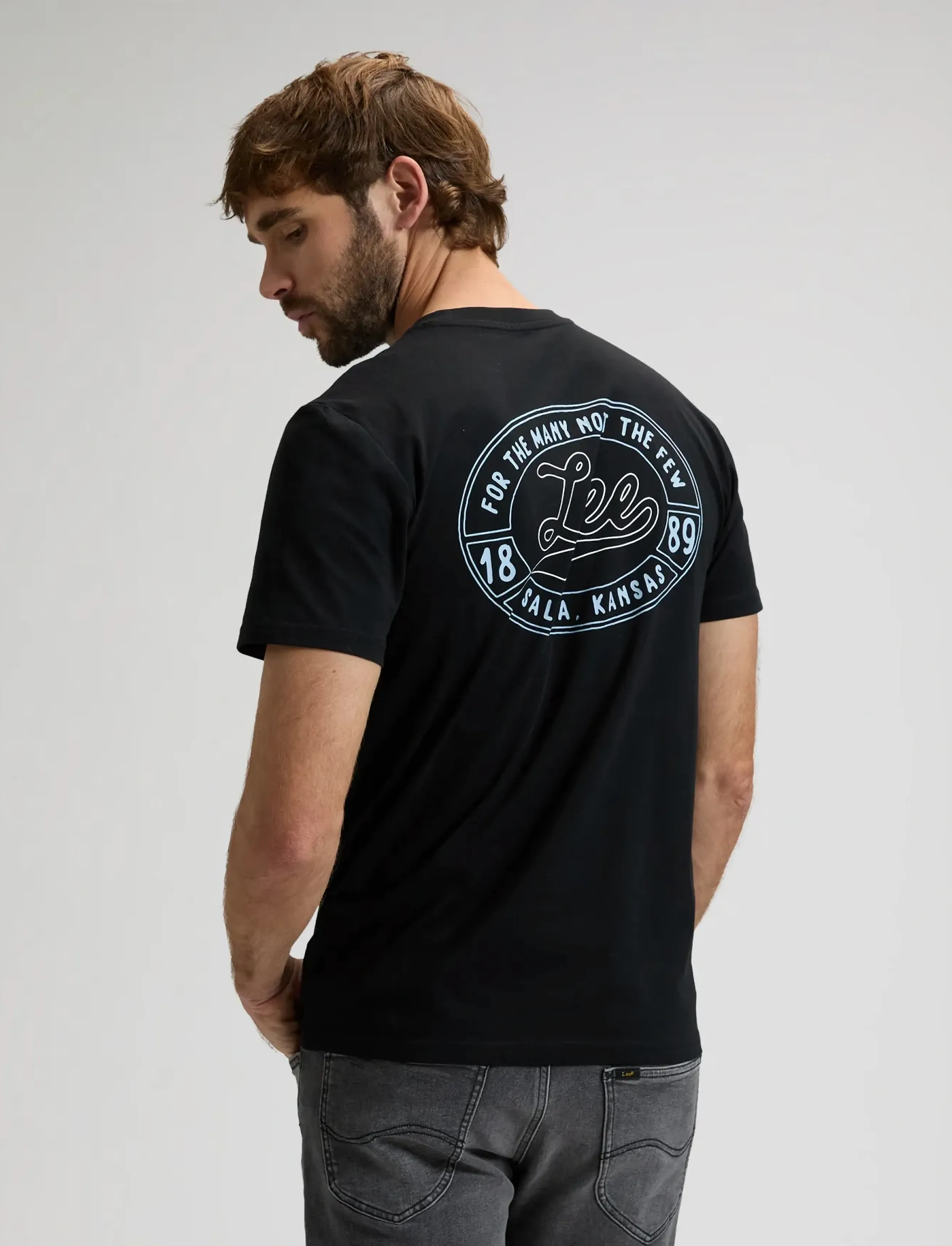 Lee Jeans - BIG LEE LOGO TEE - lowest prices - black - 3