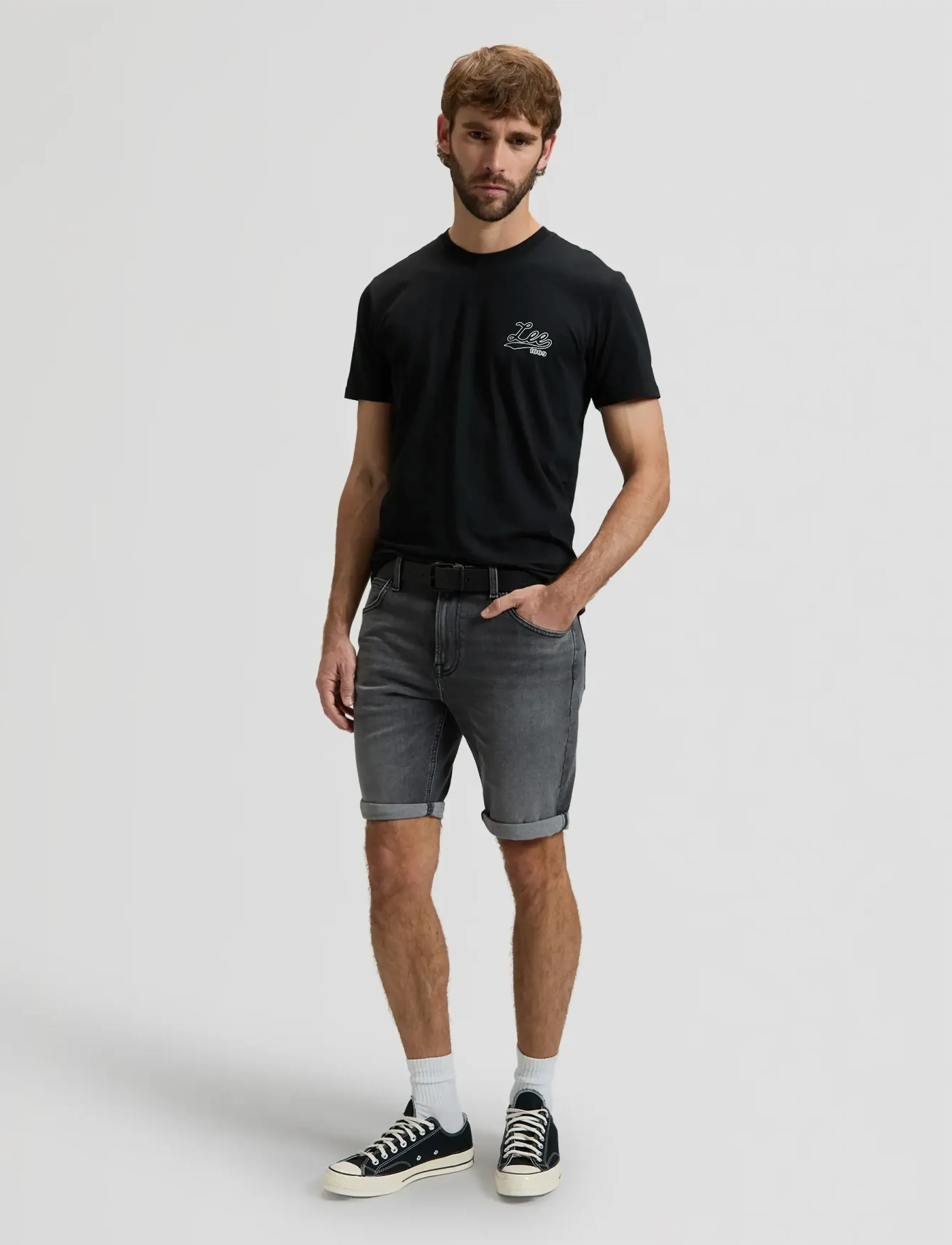 Lee Jeans - BIG LEE LOGO TEE - lowest prices - black - 4