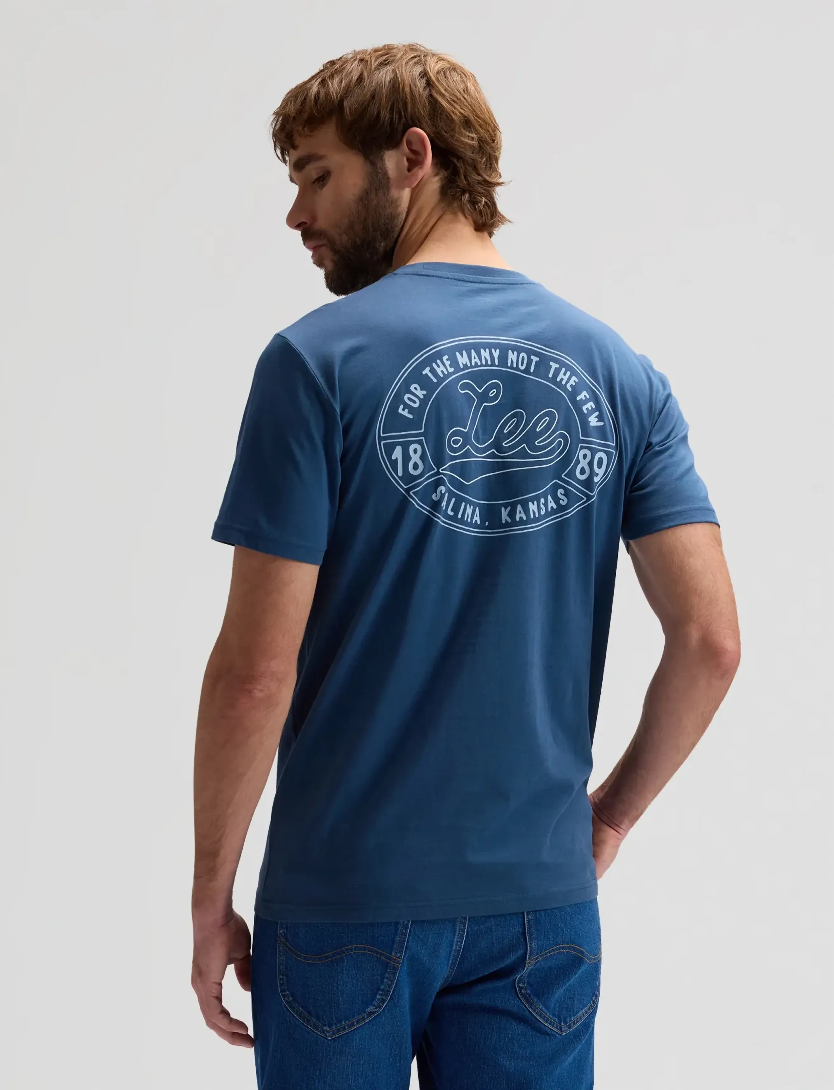 Lee Jeans - BIG LEE LOGO TEE - laveste priser - orion blue - 3