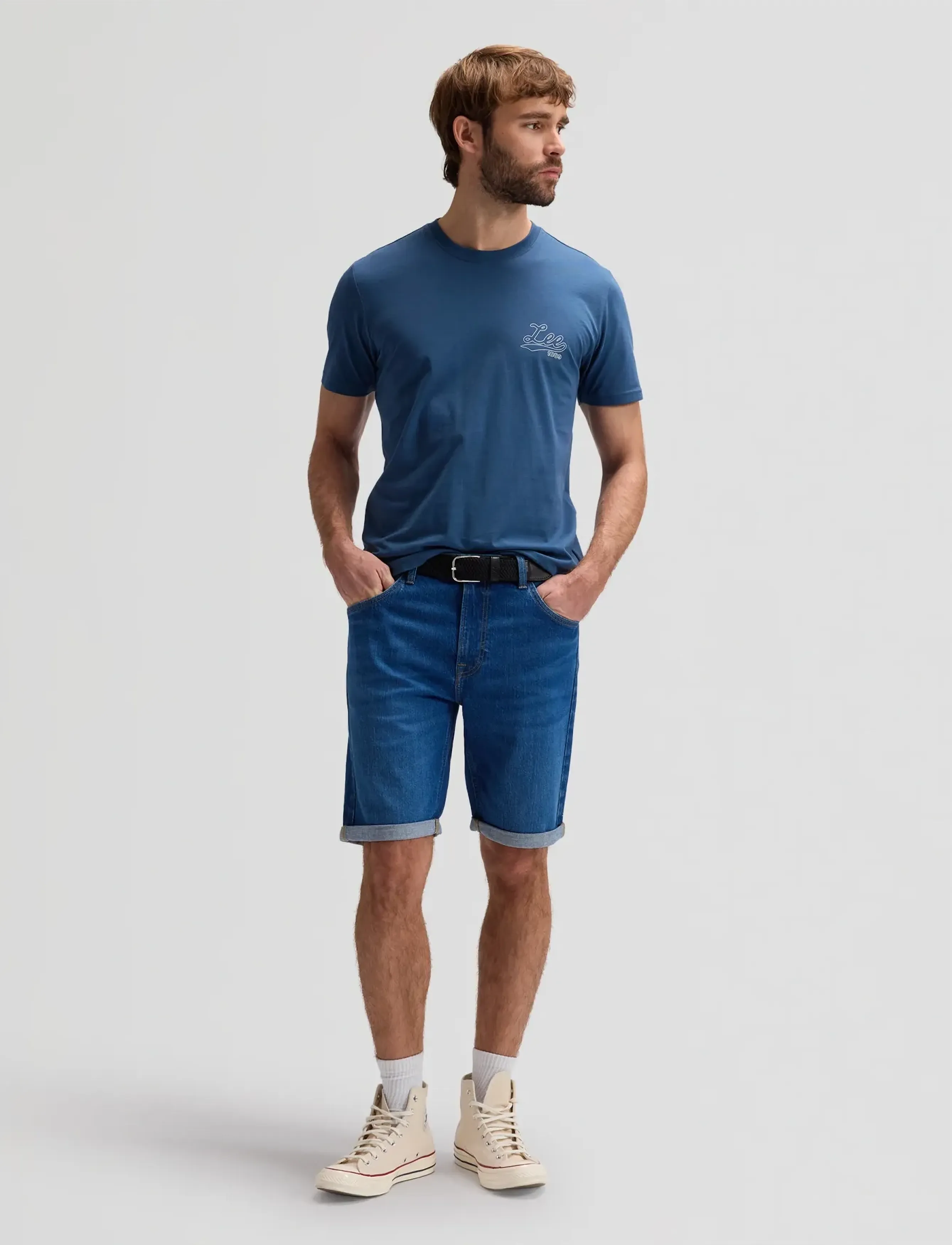 Lee Jeans - BIG LEE LOGO TEE - laveste priser - orion blue - 4