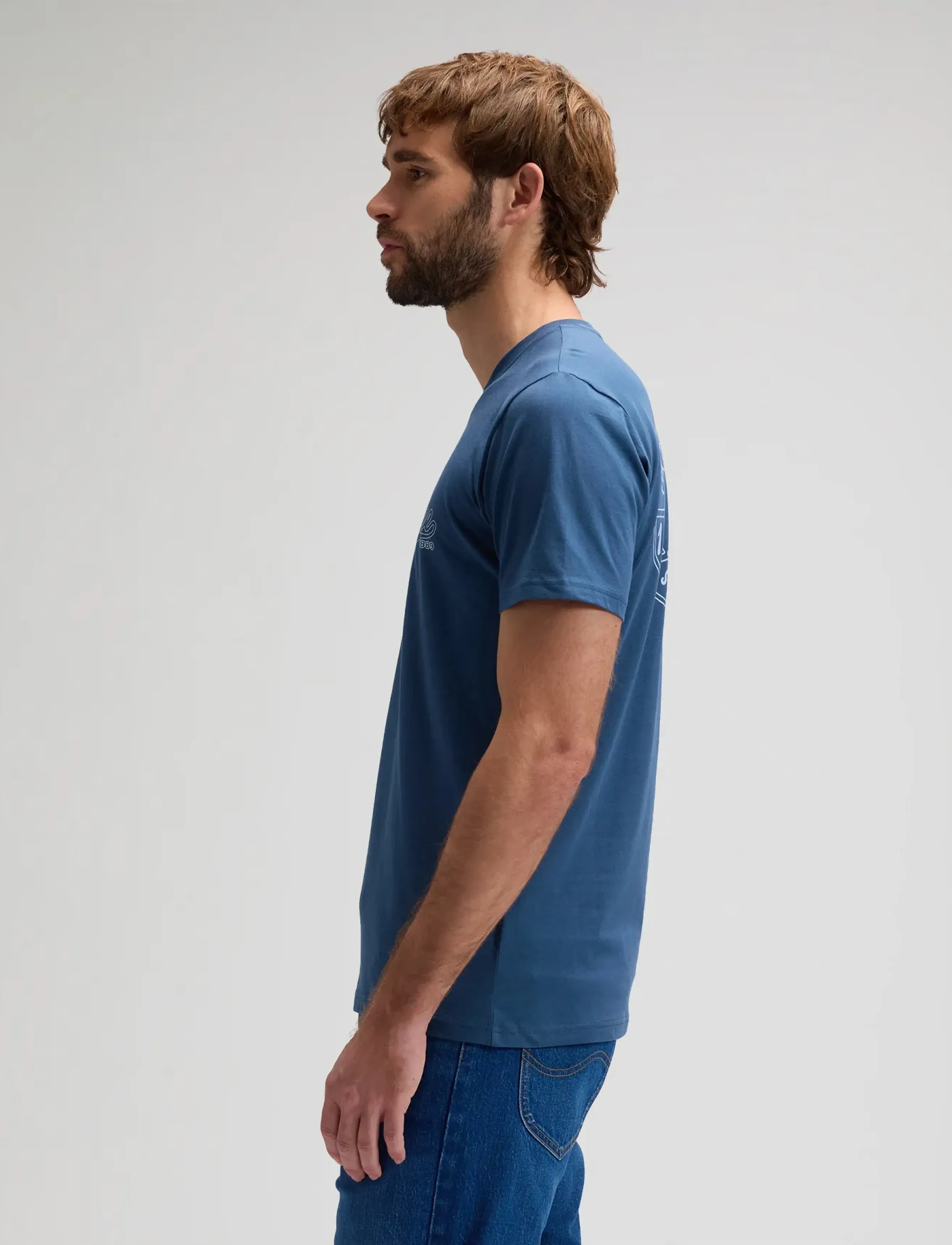 Lee Jeans - BIG LEE LOGO TEE - laveste priser - orion blue - 5