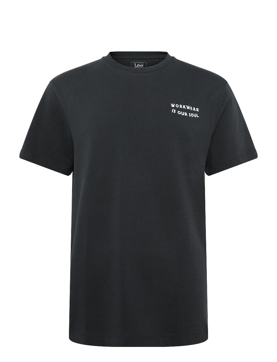 Lee Jeans - WORKWEAR SOUL TEE - kurzärmelige t-shirts - washed black - 1