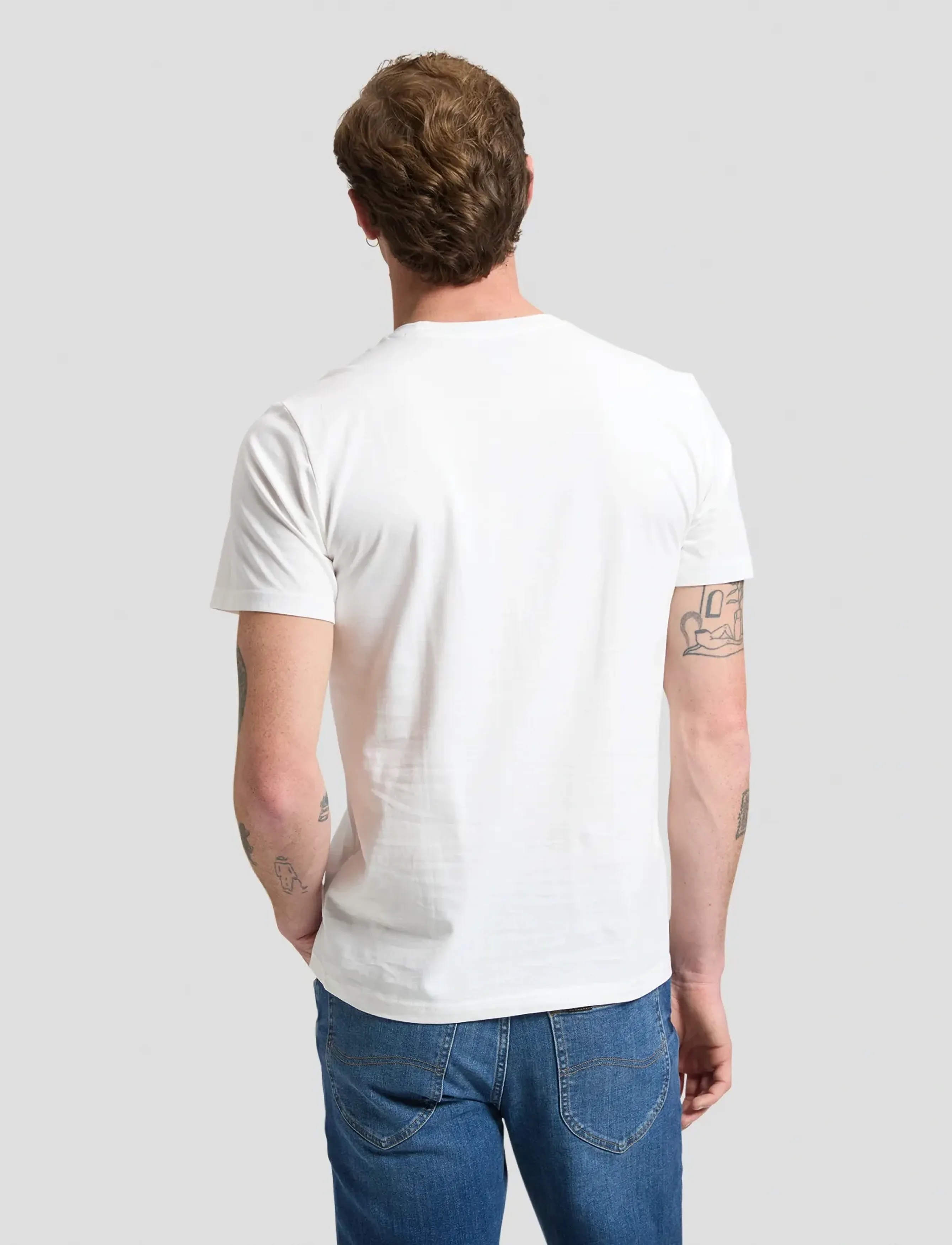 Lee Jeans - SMALL LOGO TEE - short-sleeved t-shirts - bright white - 2