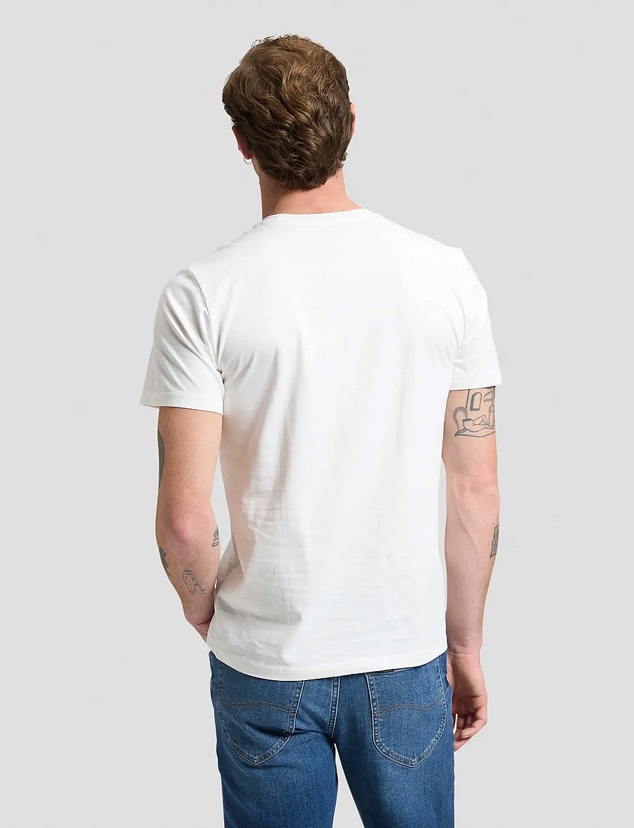 Lee Jeans - SMALL LOGO TEE - kurzärmelige t-shirts - bright white - 2