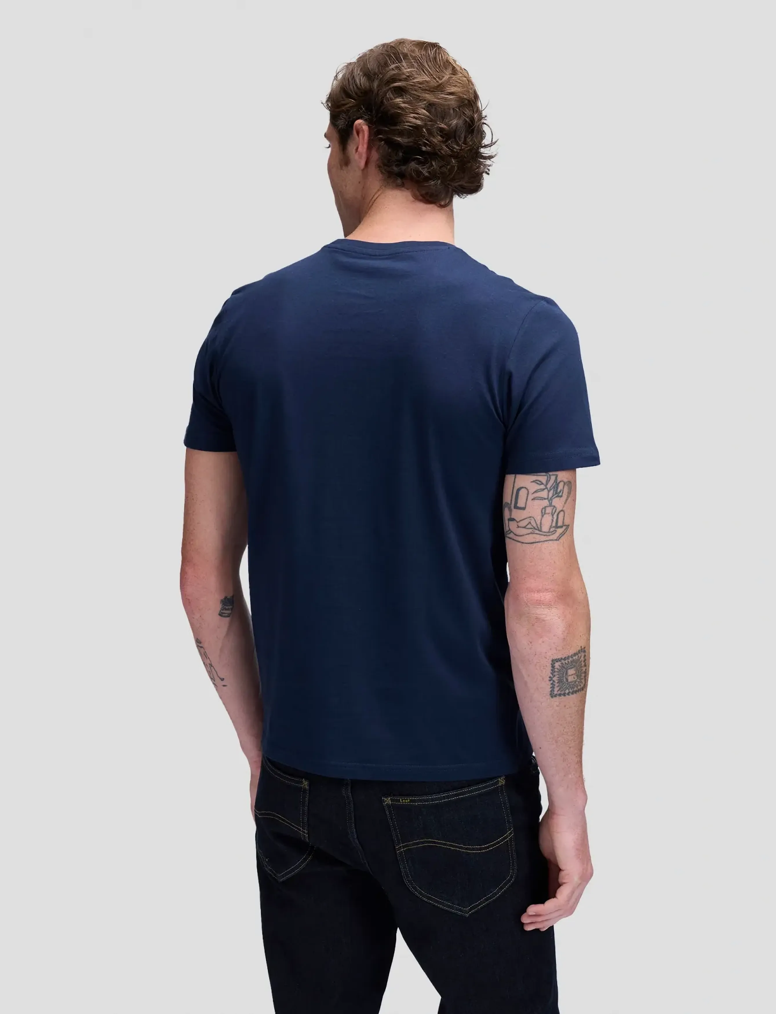 Lee Jeans - SMALL LOGO TEE - madalaimad hinnad - rivet navy - 2