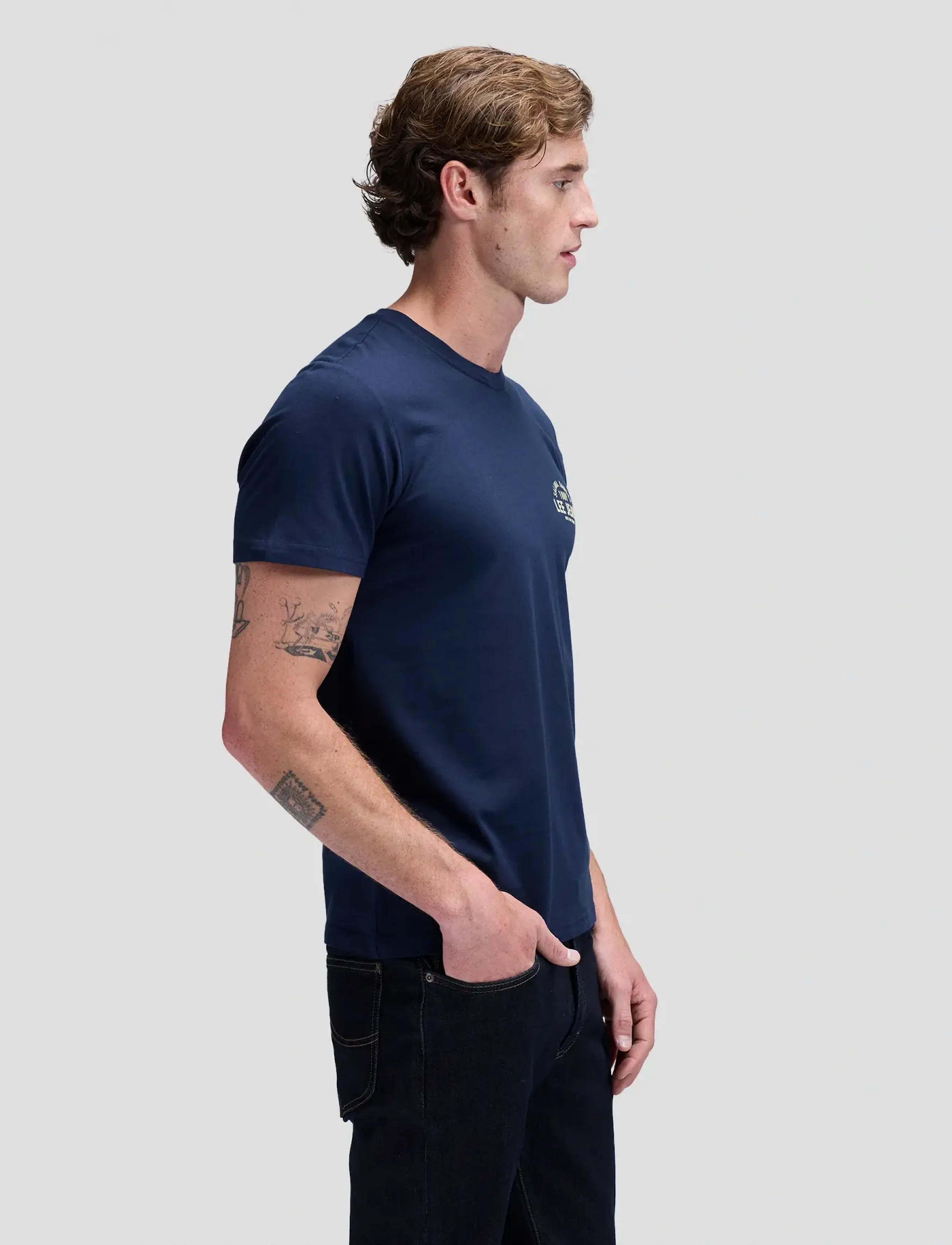 Lee Jeans - SMALL LOGO TEE - madalaimad hinnad - rivet navy - 4