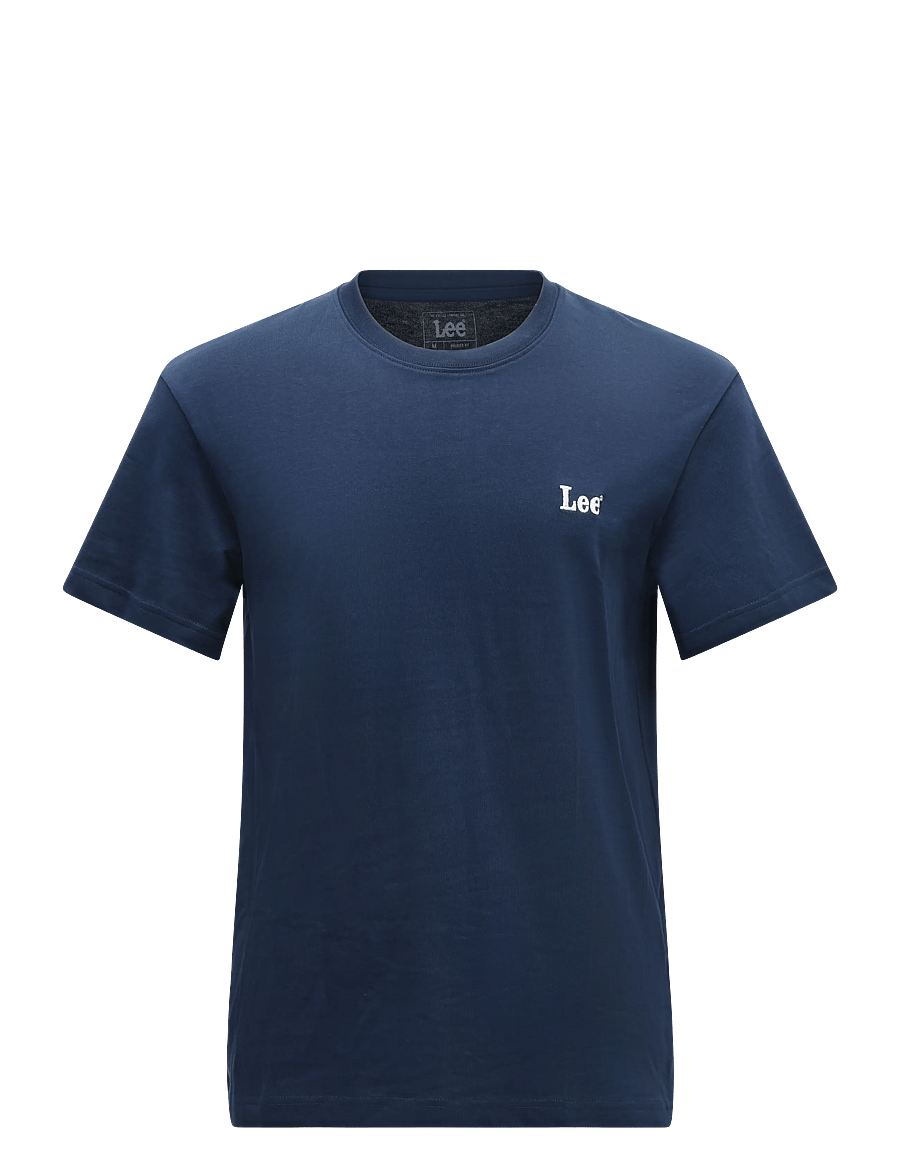 Lee Jeans - SS SMALL LOGO TEE - lühikeste varrukatega t-särgid - dress blues - 1