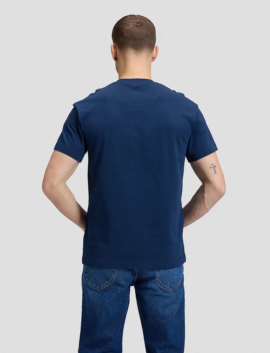 Lee Jeans - SS SMALL LOGO TEE - short-sleeved t-shirts - dress blues - 2