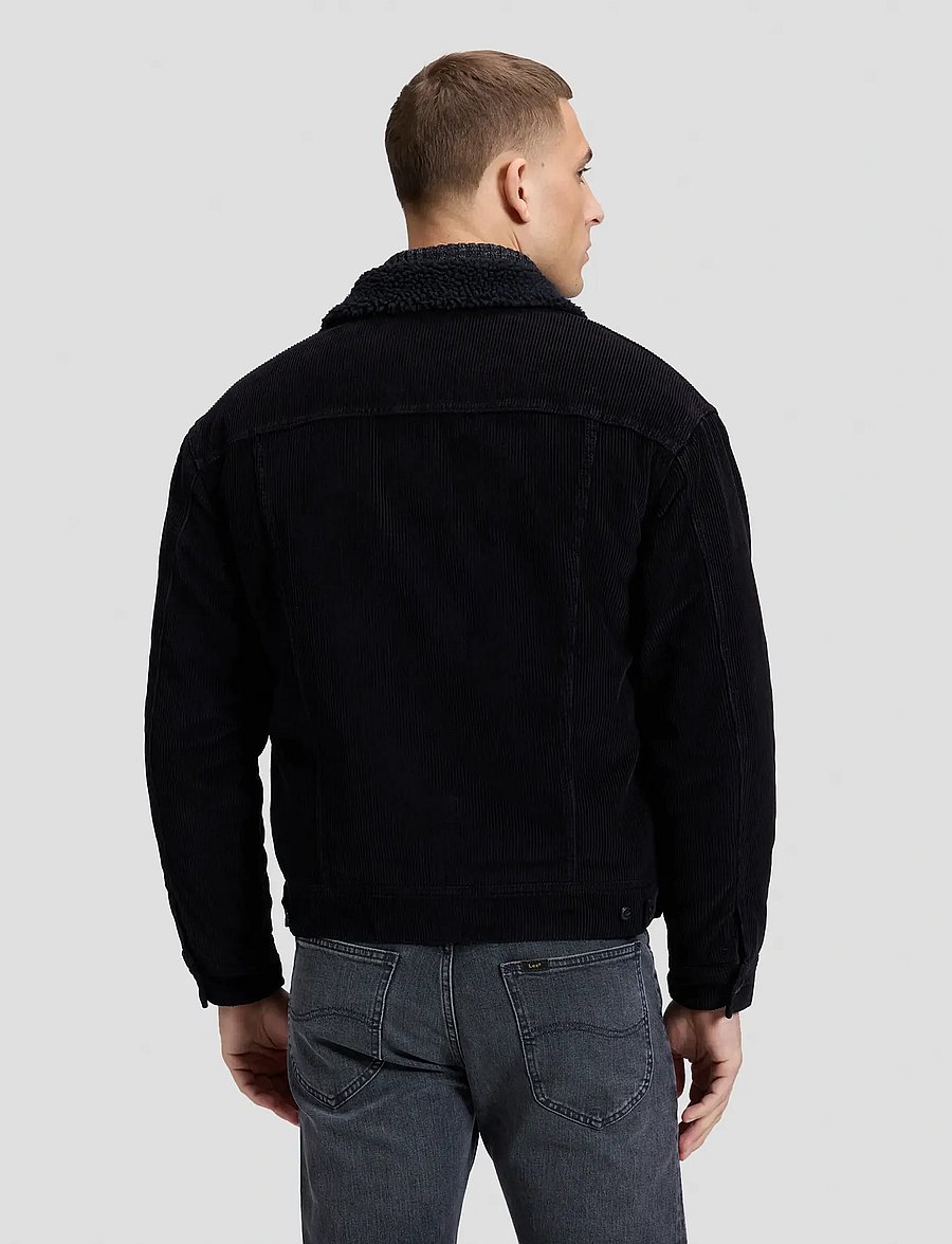 Lee Jeans - RELAXED SHERPA JACKET - daunenjacken - black - 2