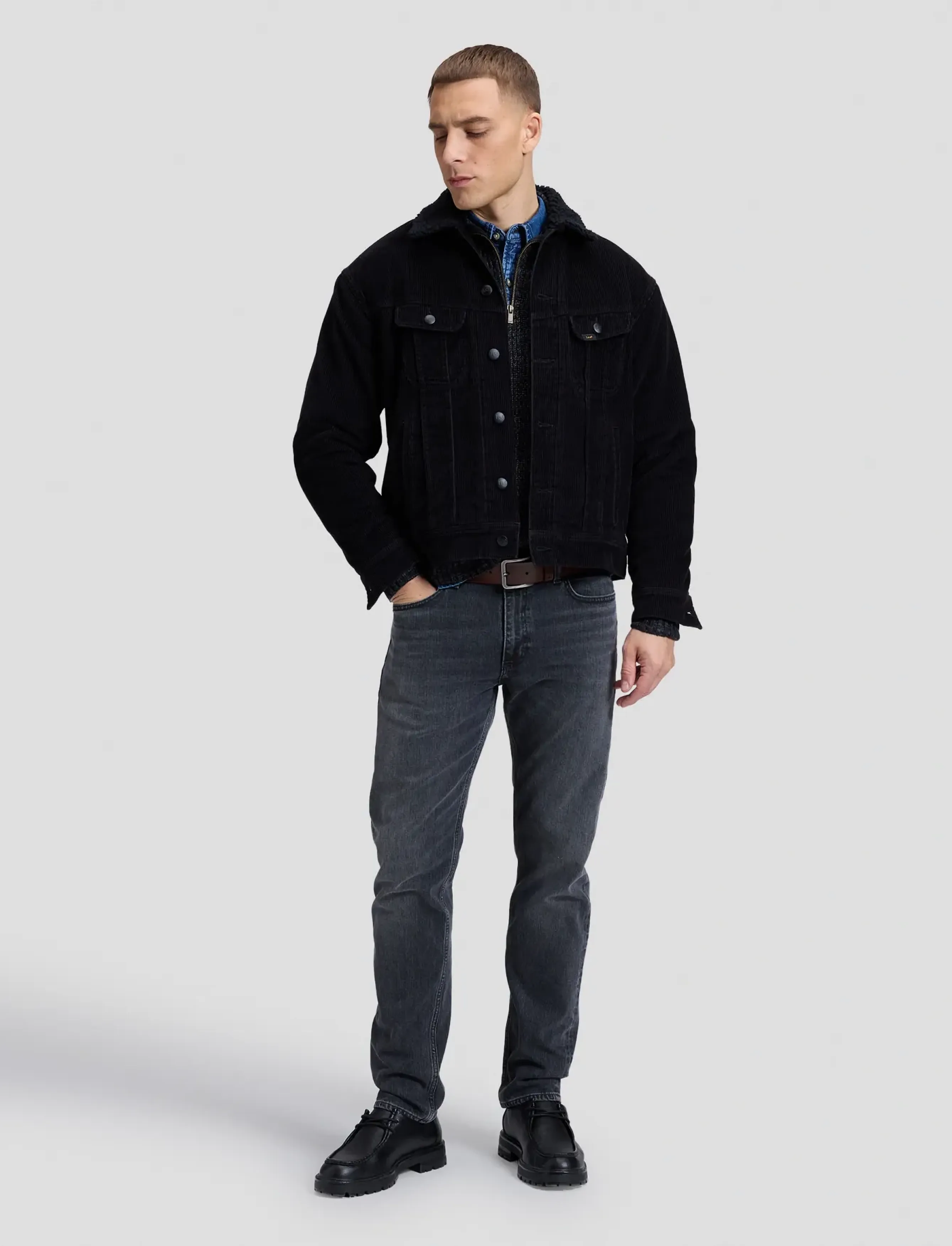 Lee Jeans - RELAXED SHERPA JACKET - daunenjacken - black - 3