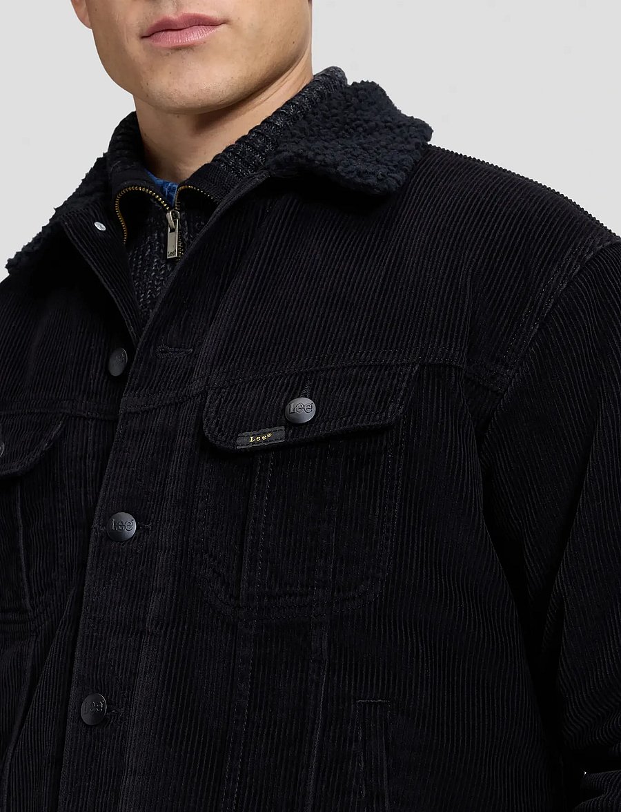 Lee Jeans - RELAXED SHERPA JACKET - daunenjacken - black - 5