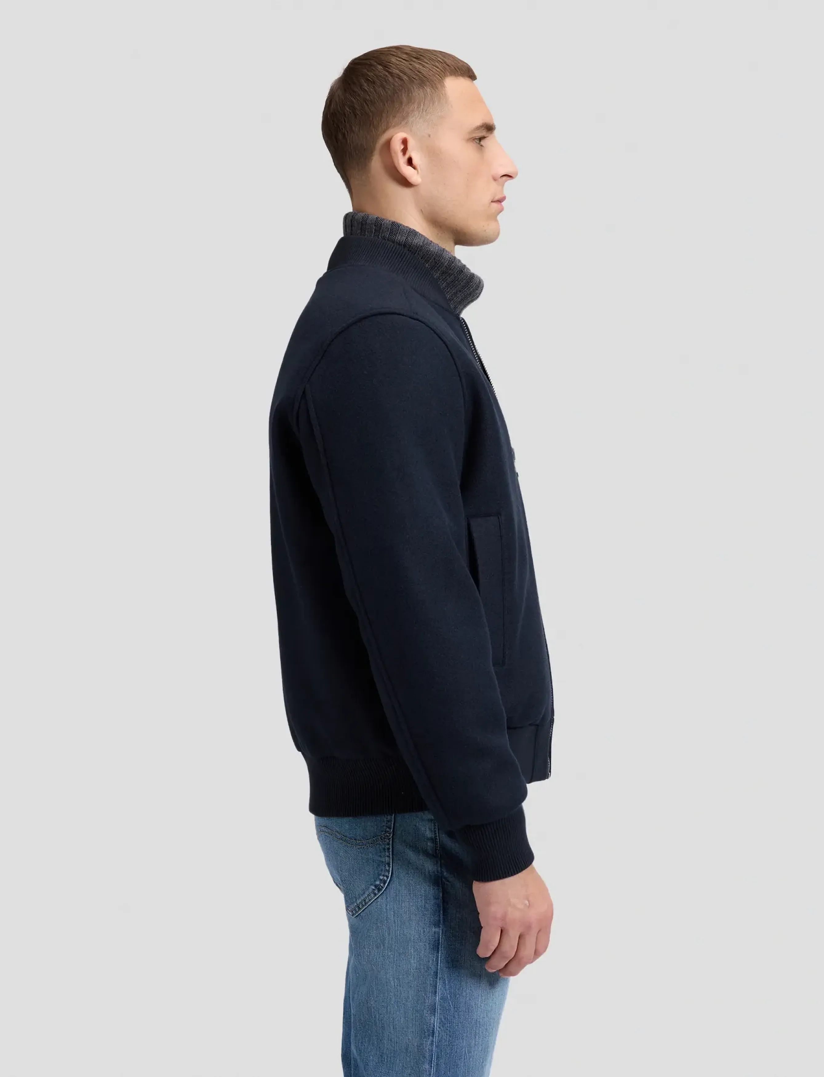 Lee Jeans - WOOL BOMBER - kevadjoped - black - 4