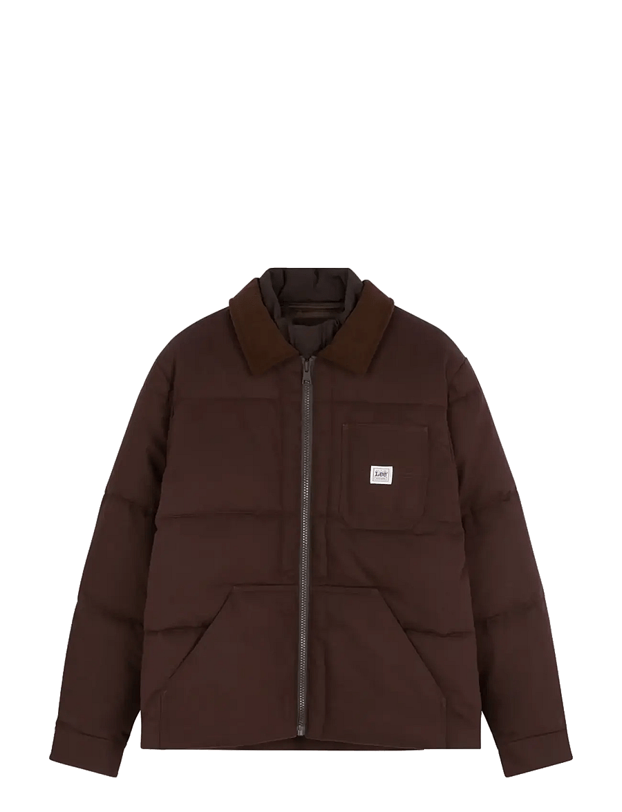 Lee Jeans - WORKWEAR PUFFER - efterårsjakker - chocolate torte - 1
